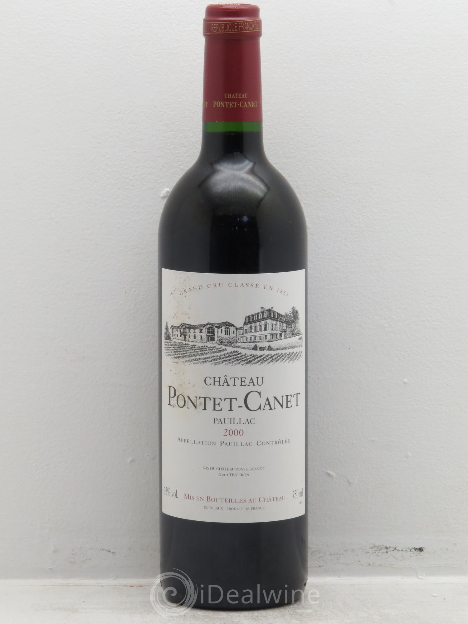 Château Pontet Canet 5ème Grand Cru Classé 2000 - Lot de 6 bouteilles - 0