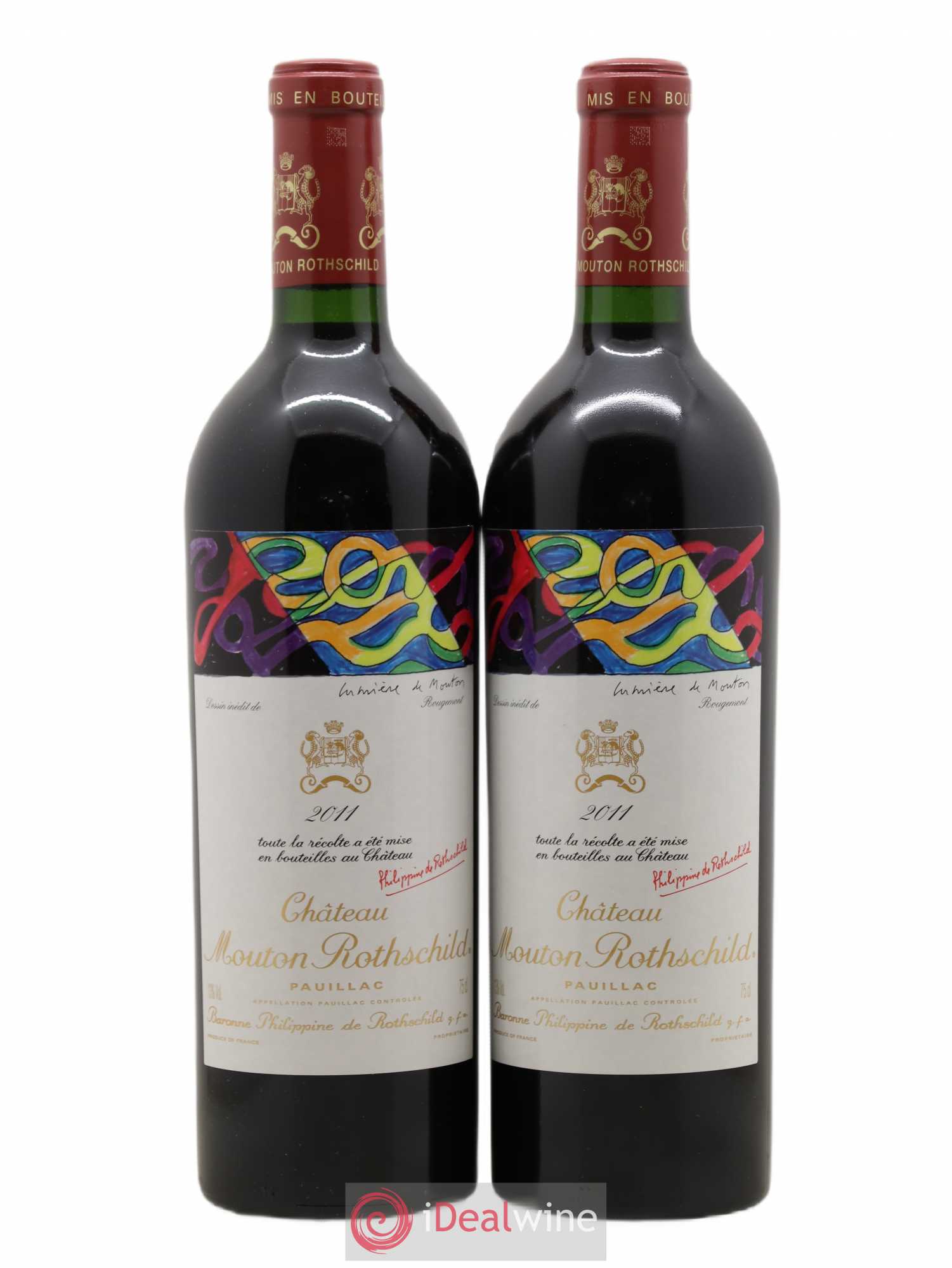 Château Mouton Rothschild 1er Grand Cru Classé 2011 - Lot de 2 bouteilles - 0