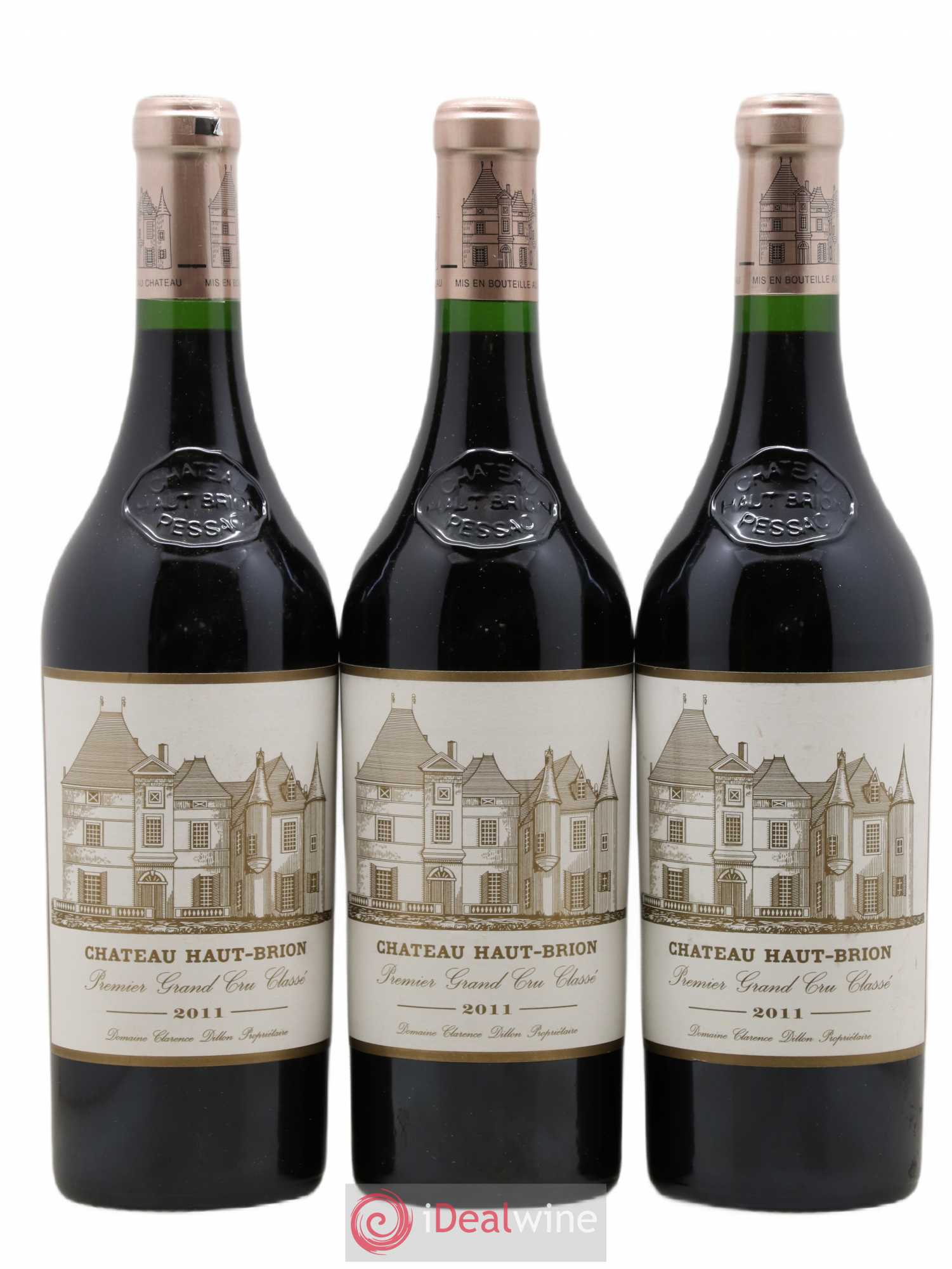 Château Haut Brion 1er Grand Cru Classé 2011 - Lot de 3 bouteilles - 0