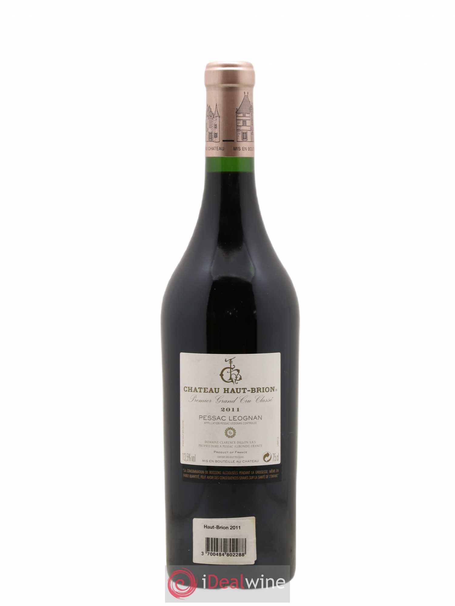Château Haut Brion 1er Grand Cru Classé 2011 - Lot de 1 bouteille - 1