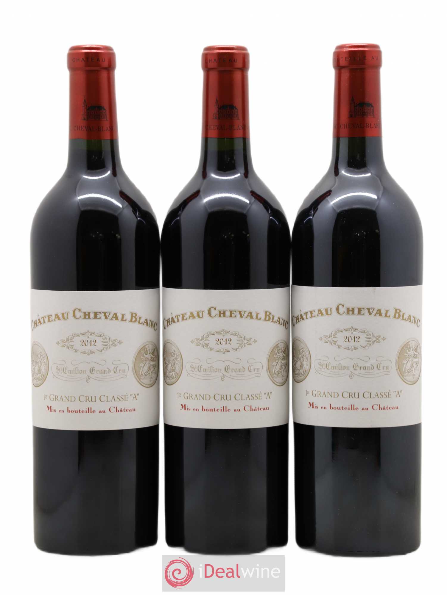 Château Cheval Blanc 1er Grand Cru Classé A 2012 - Lot de 3 bouteilles - 0