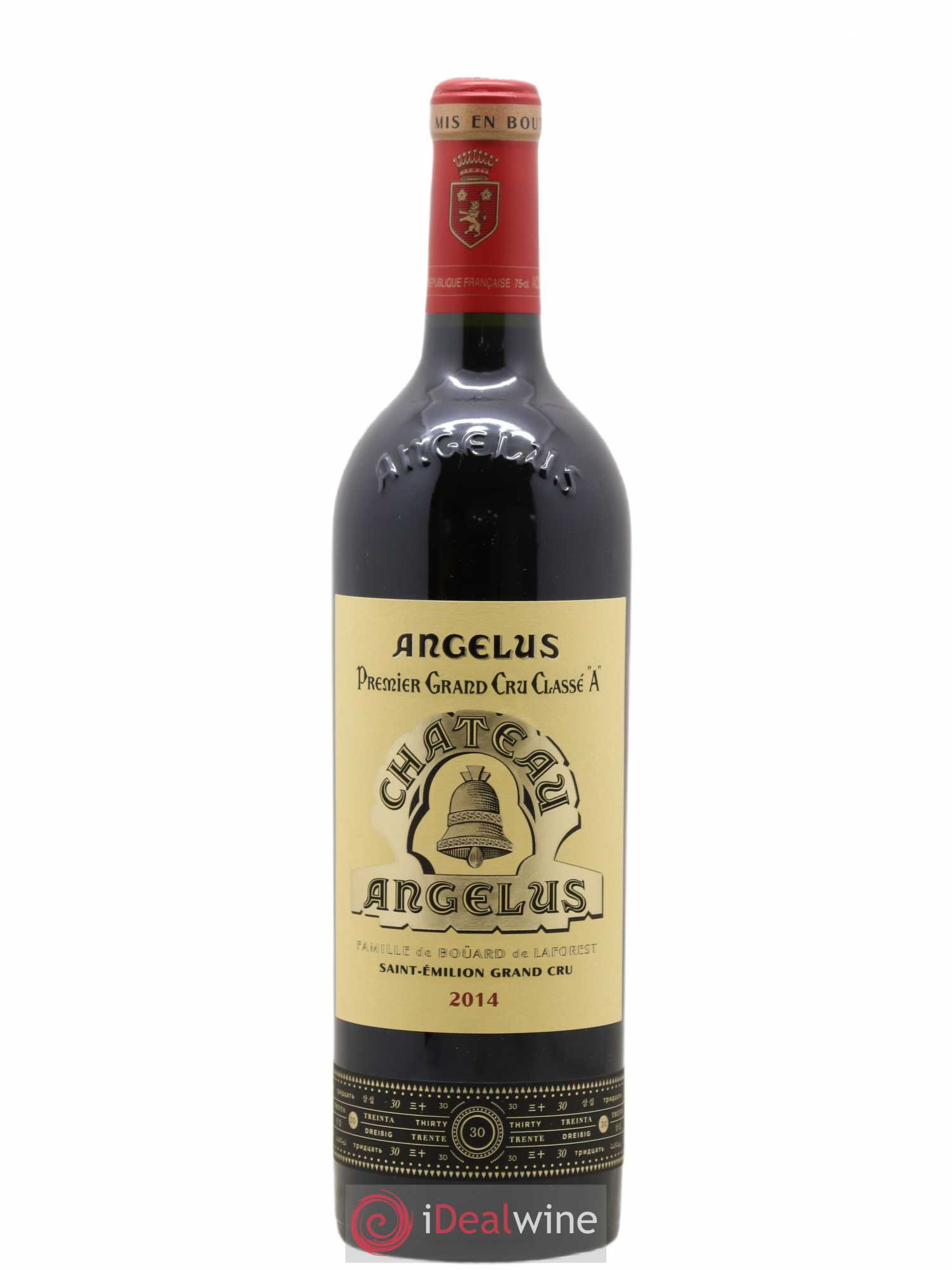 Château Angélus 1er Grand Cru Classé A 2014 - Lot de 1 bouteille - 0