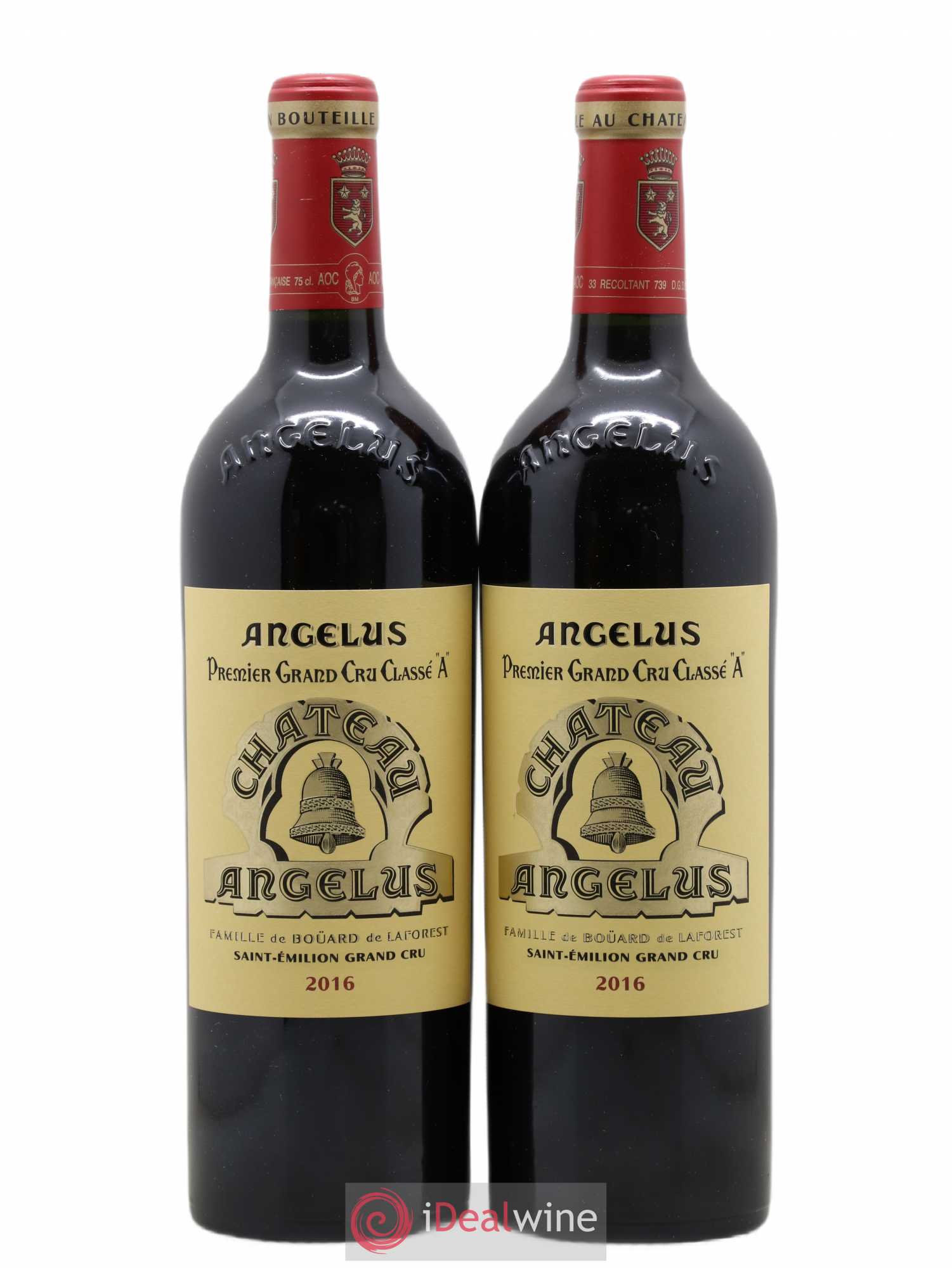 Château Angélus 1er Grand Cru Classé A 2016 - Lot de 2 bouteilles - 0