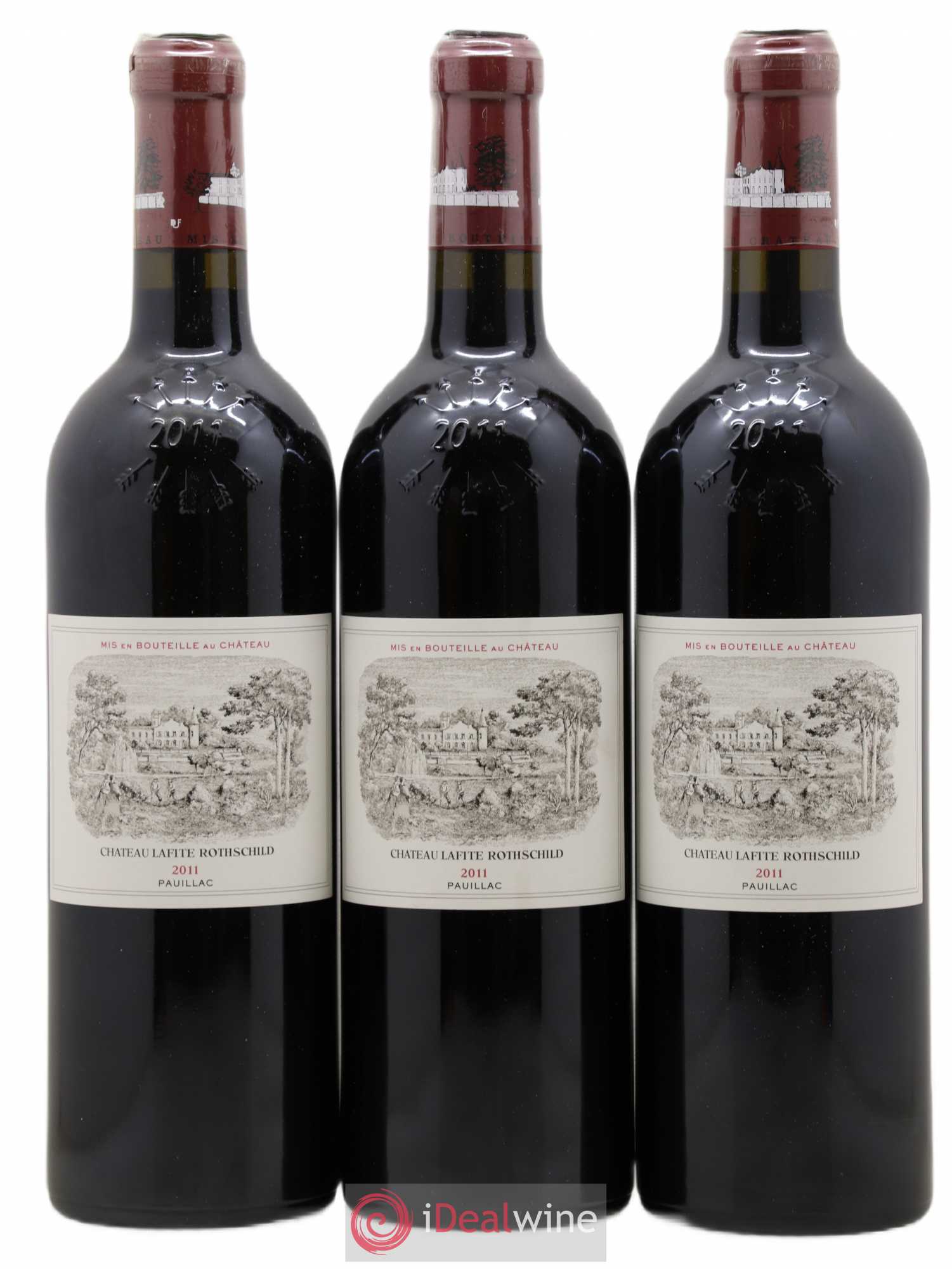Château Lafite Rothschild 1er Grand Cru Classé 2011 - Lot de 3 bouteilles - 0