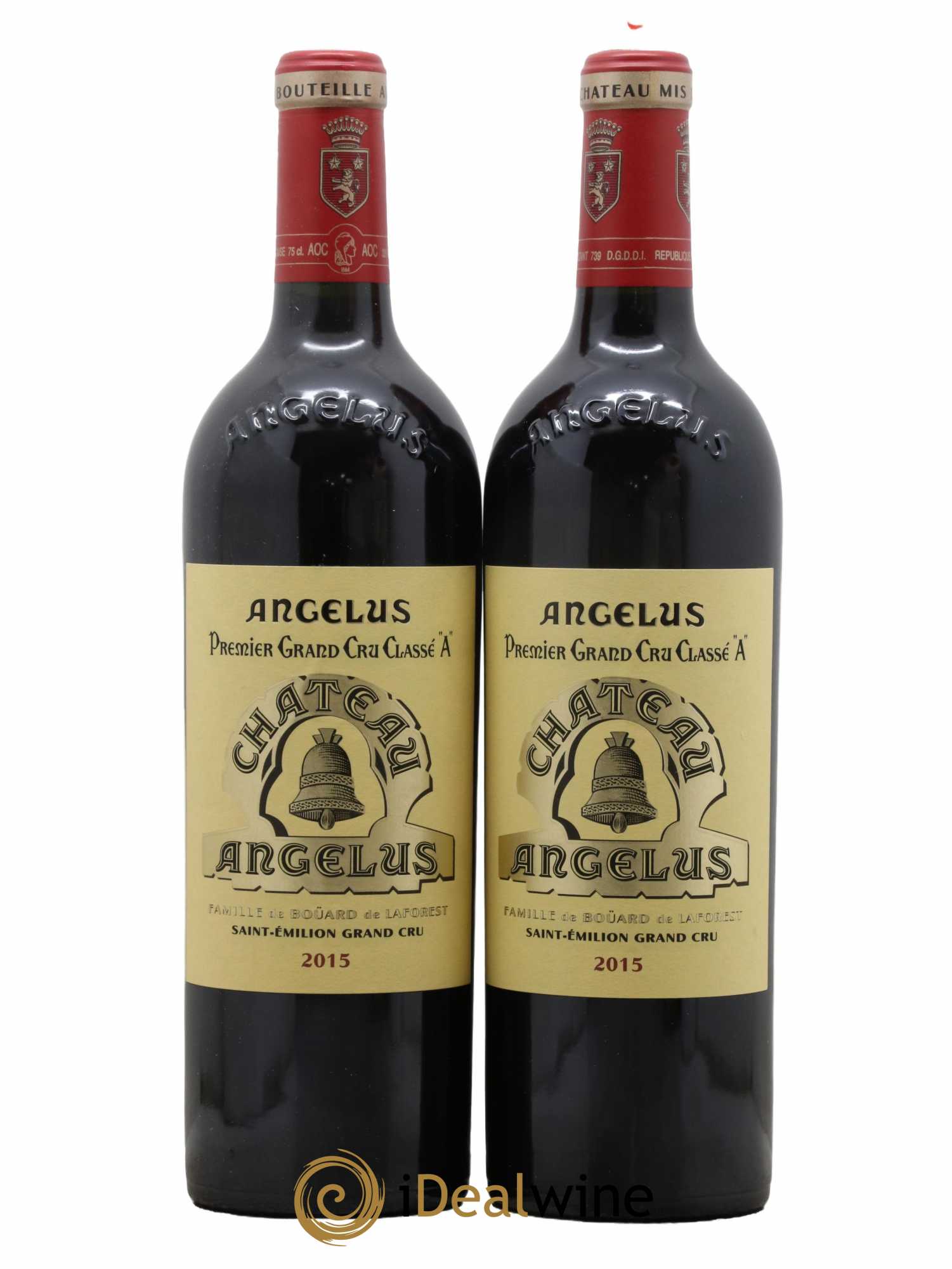 Château Angélus 1er Grand Cru Classé A 2015 - Lot de 2 bouteilles - 0