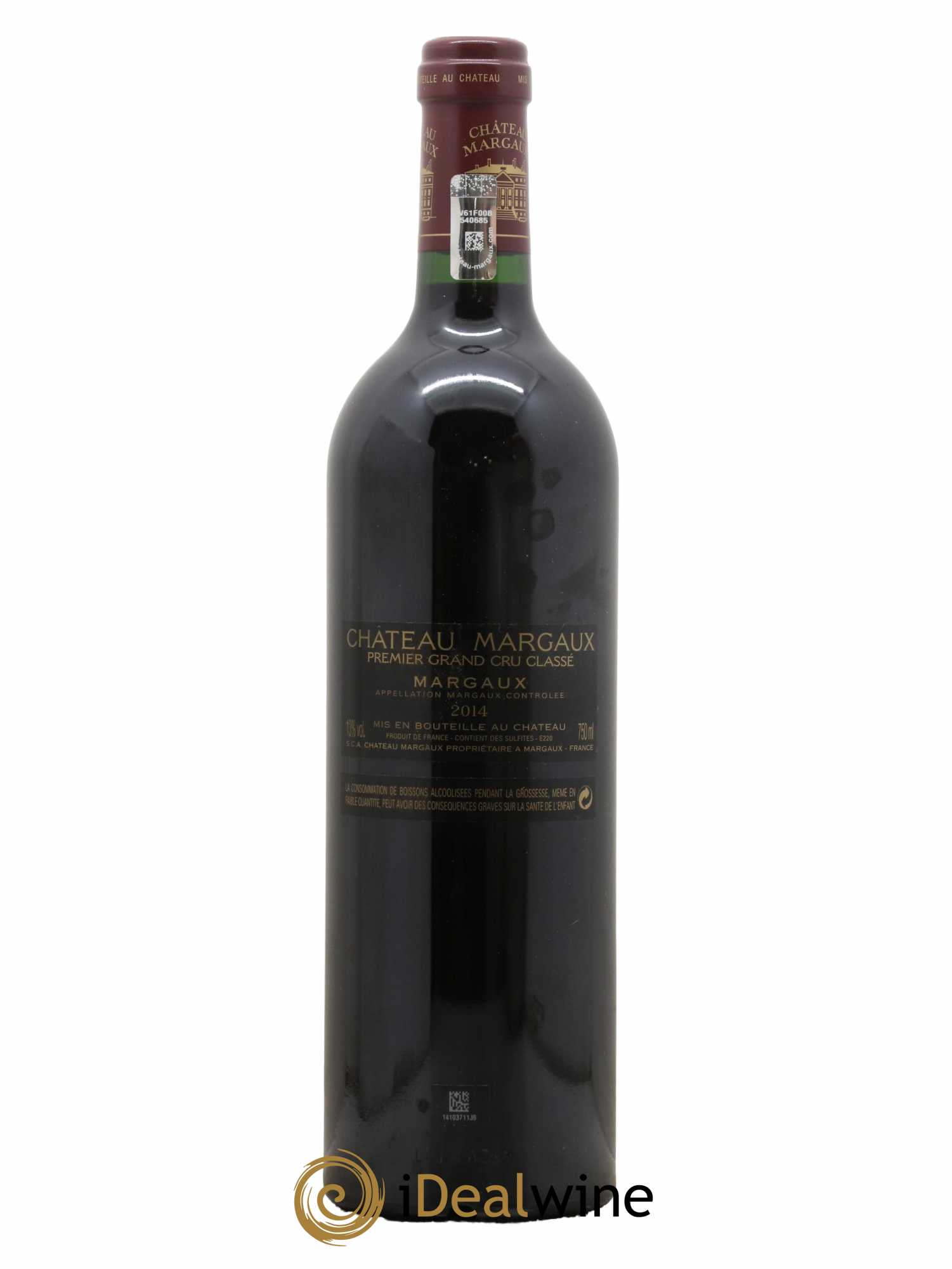 Château Margaux 1er Grand Cru Classé 2014 - Lot de 1 bouteille - 1