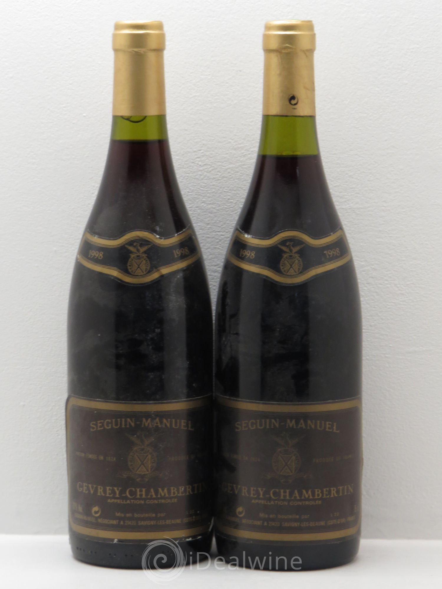 Gevrey-Chambertin Seguin Manuel 1998 - Lot de 2 bouteilles - 0