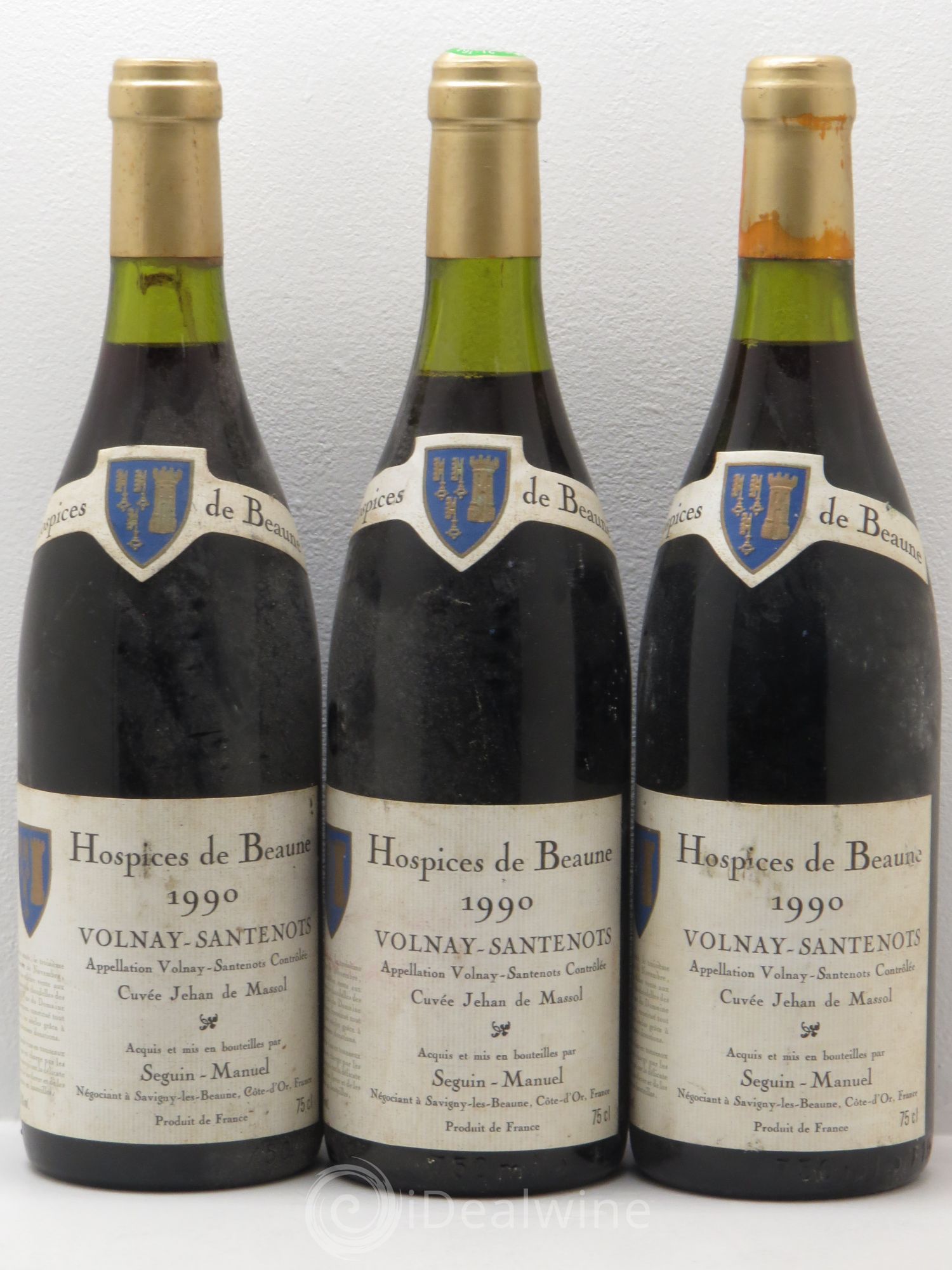 Volnay 1er Cru Cuvée Jehan de Massol Manuel Seguin 1990 - Posten von 3 Flaschen - 0