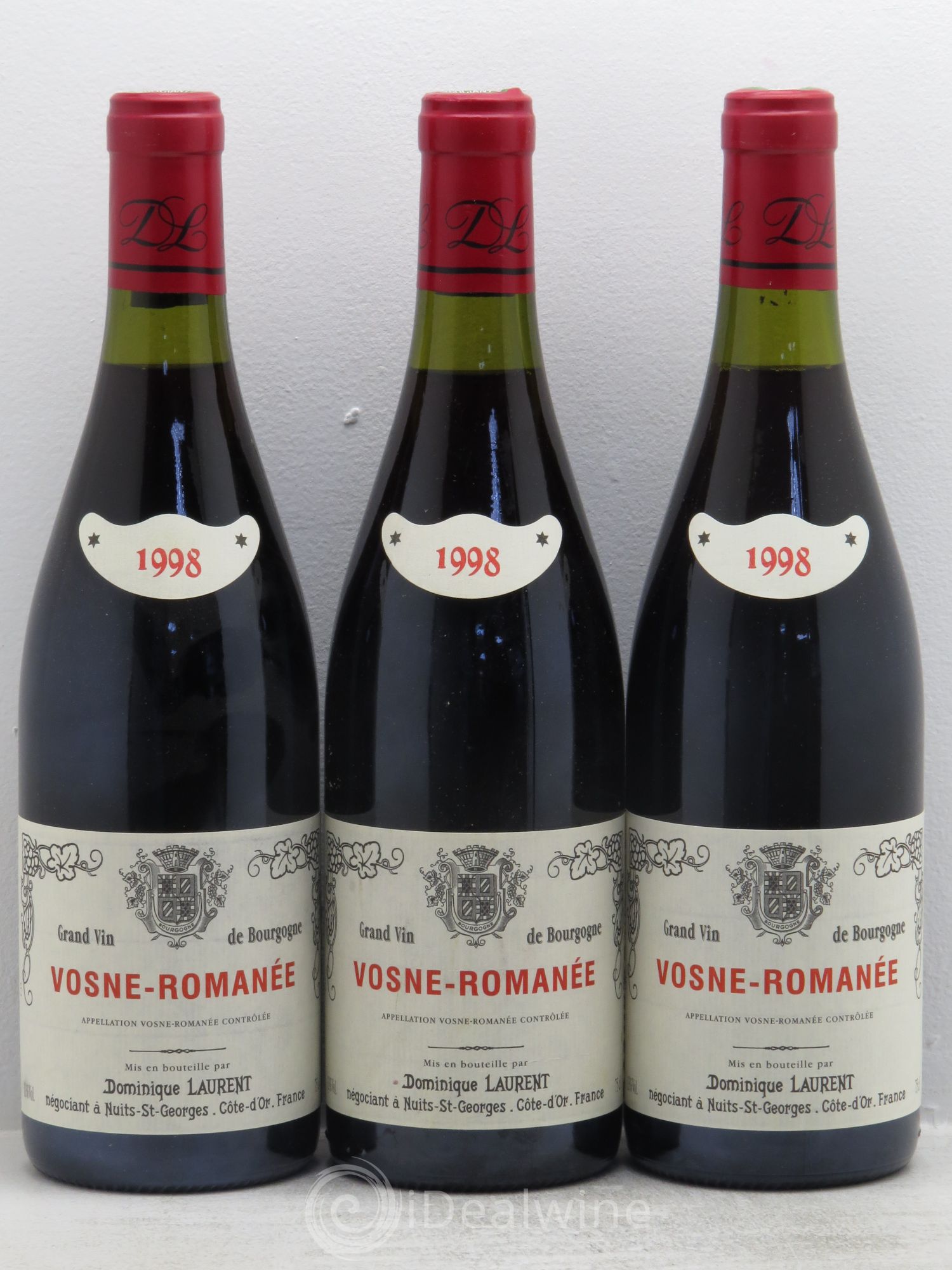 Vosne-Romanée Dominique Laurent 1998 - Lot de 3 bouteilles - 0