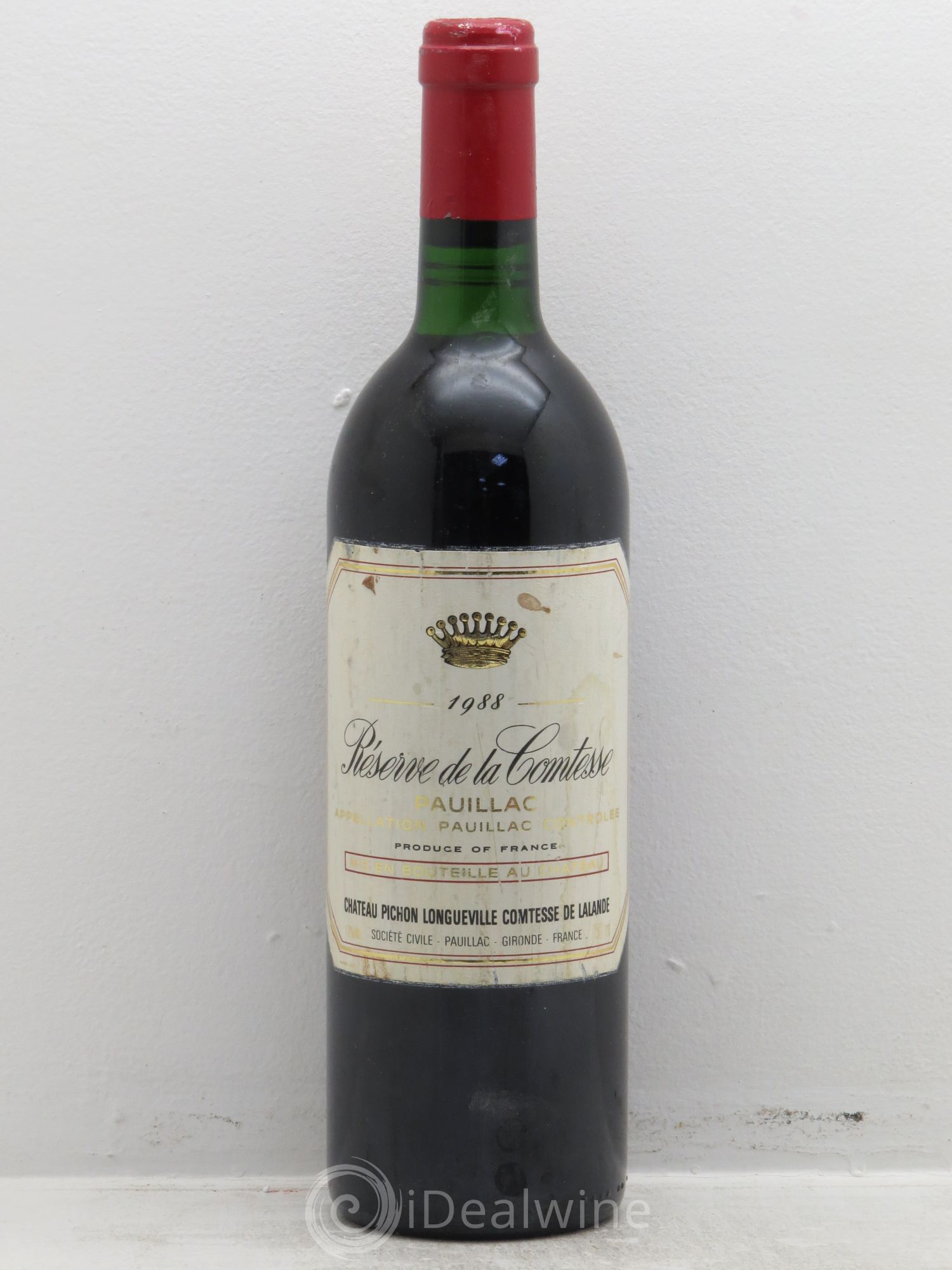 Réserve de la Comtesse Second Vin 1988 - Lot de 1 bouteille - 0