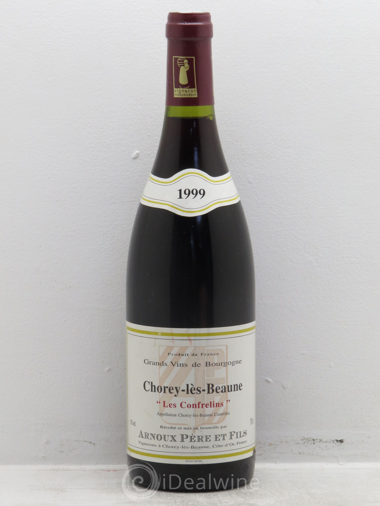 Chorey-lès-Beaune Les confrelins Domaine Arnoux 1999 - Posten von 1 Flasche - 0