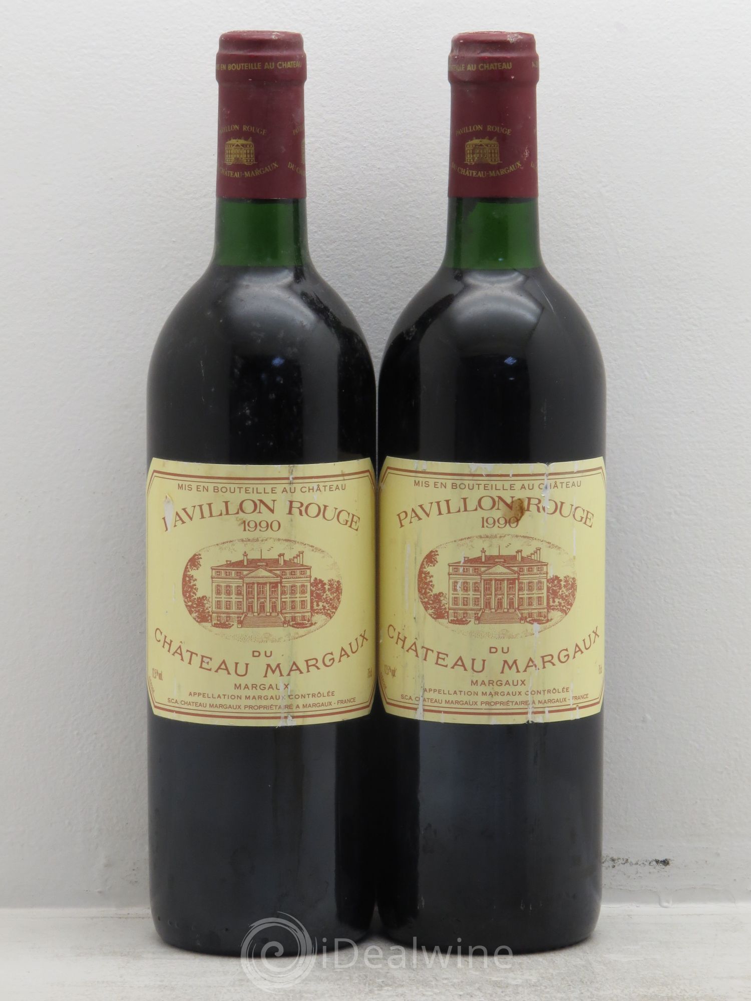 Pavillon Rouge du Château Margaux Second Vin 1990 - Lot de 2 bouteilles - 0