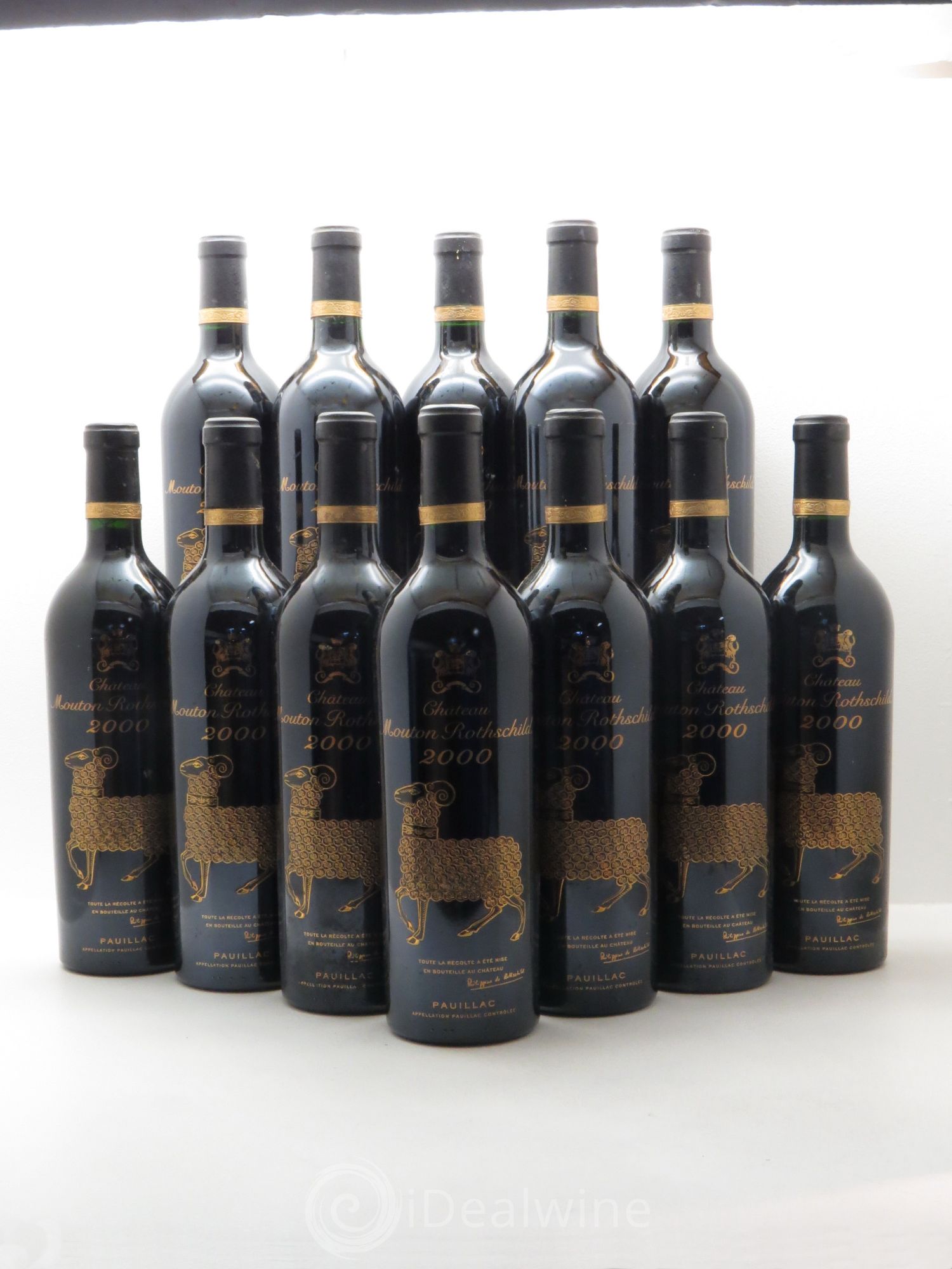 Château Mouton Rothschild 1er Grand Cru Classé 2000 - Lot de 12 bouteilles - 0
