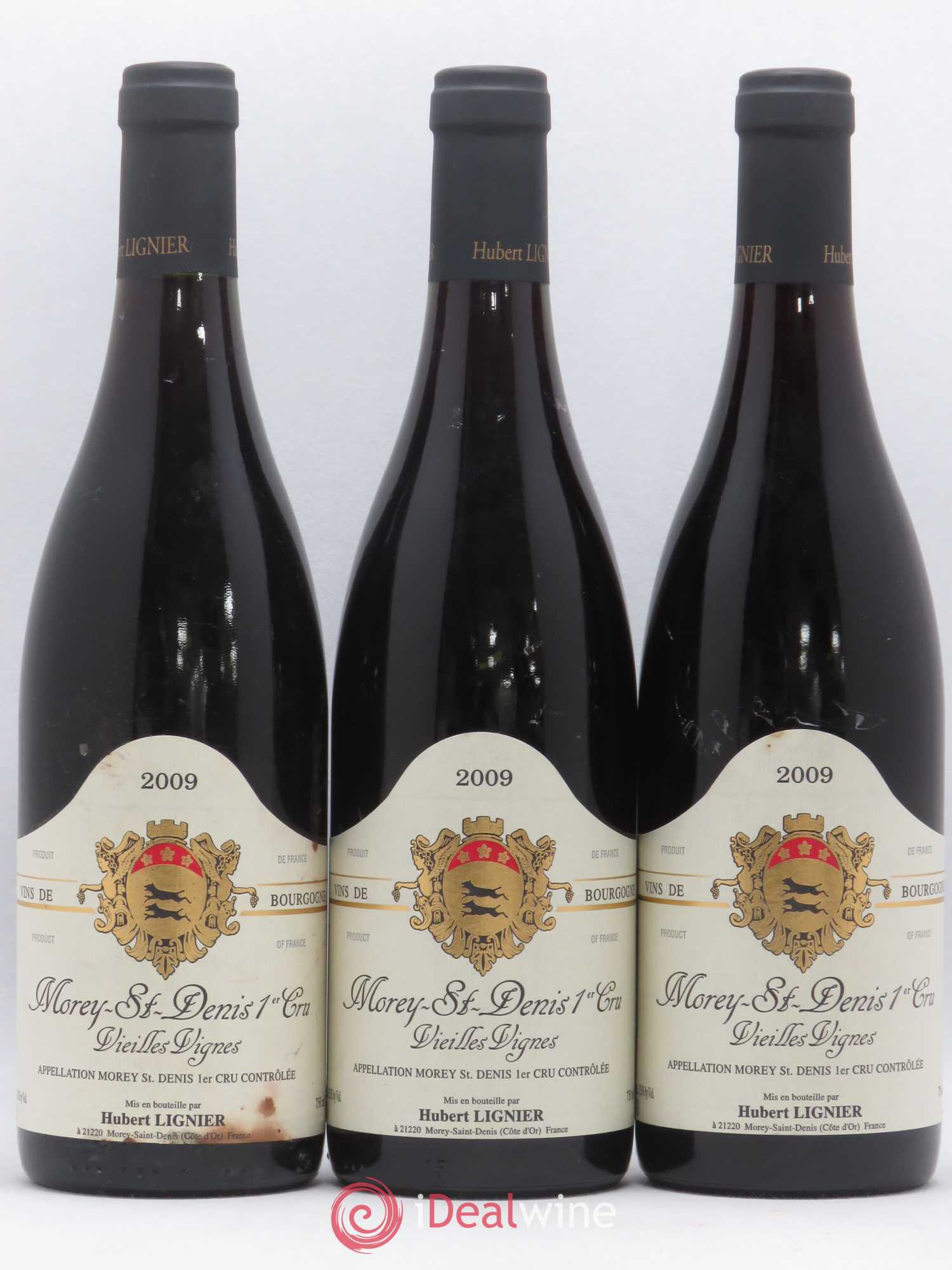 Morey-Saint-Denis 1er Cru Vieilles Vignes Hubert Lignier (Domaine) 2009 - Lot de 3 bouteilles - 0