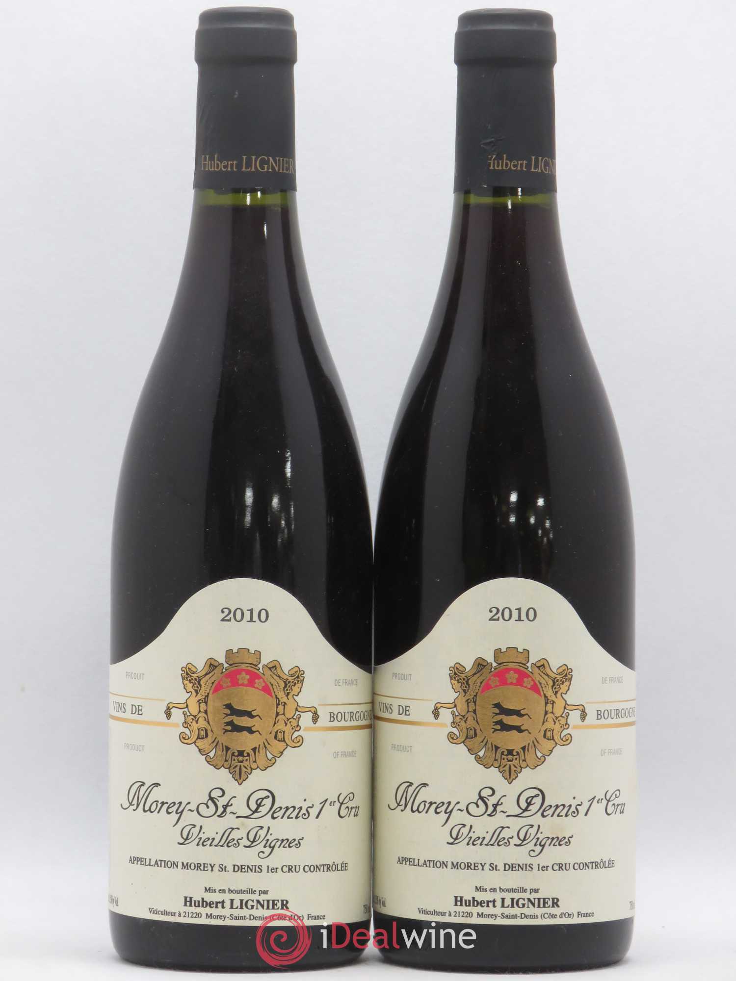 Morey-Saint-Denis 1er Cru Vieilles Vignes Hubert Lignier (Domaine) 2010 - Lot de 2 bouteilles - 0