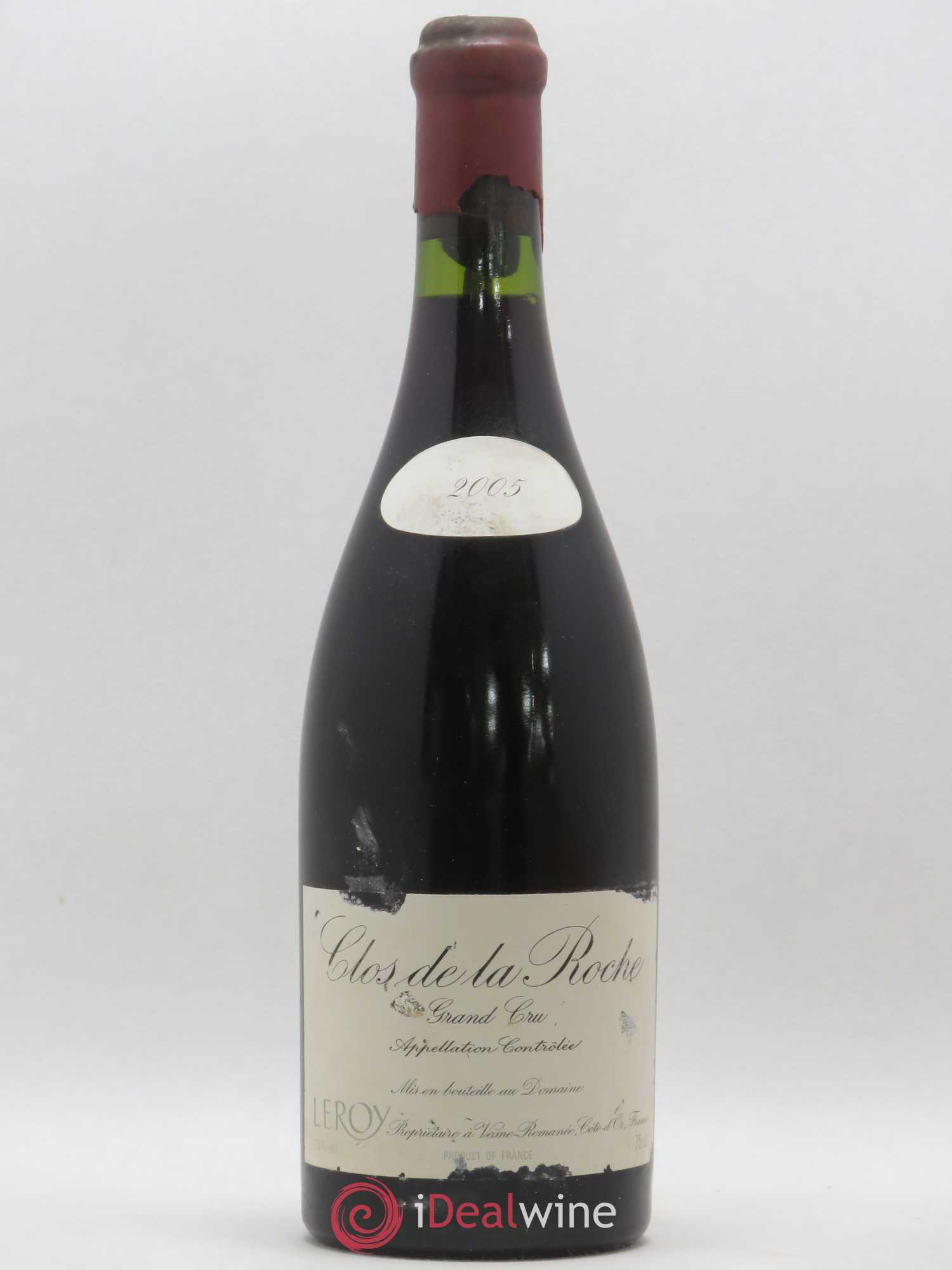 Clos de la Roche Grand Cru Leroy (Domaine) 2005 - Lot de 1 bouteille - 0