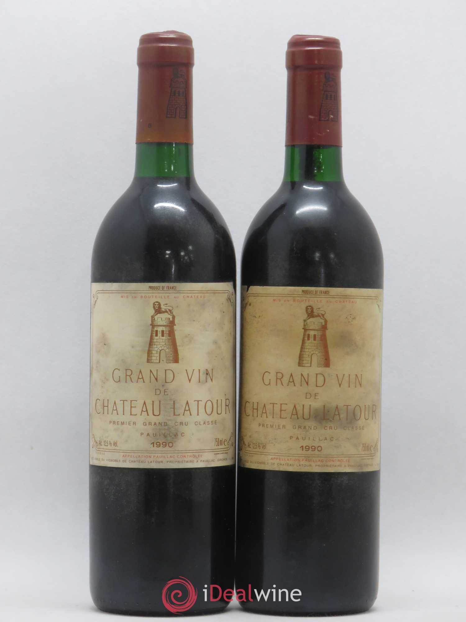 Château Latour 1er Grand Cru Classé 1990 - Lot de 2 bouteilles - 0