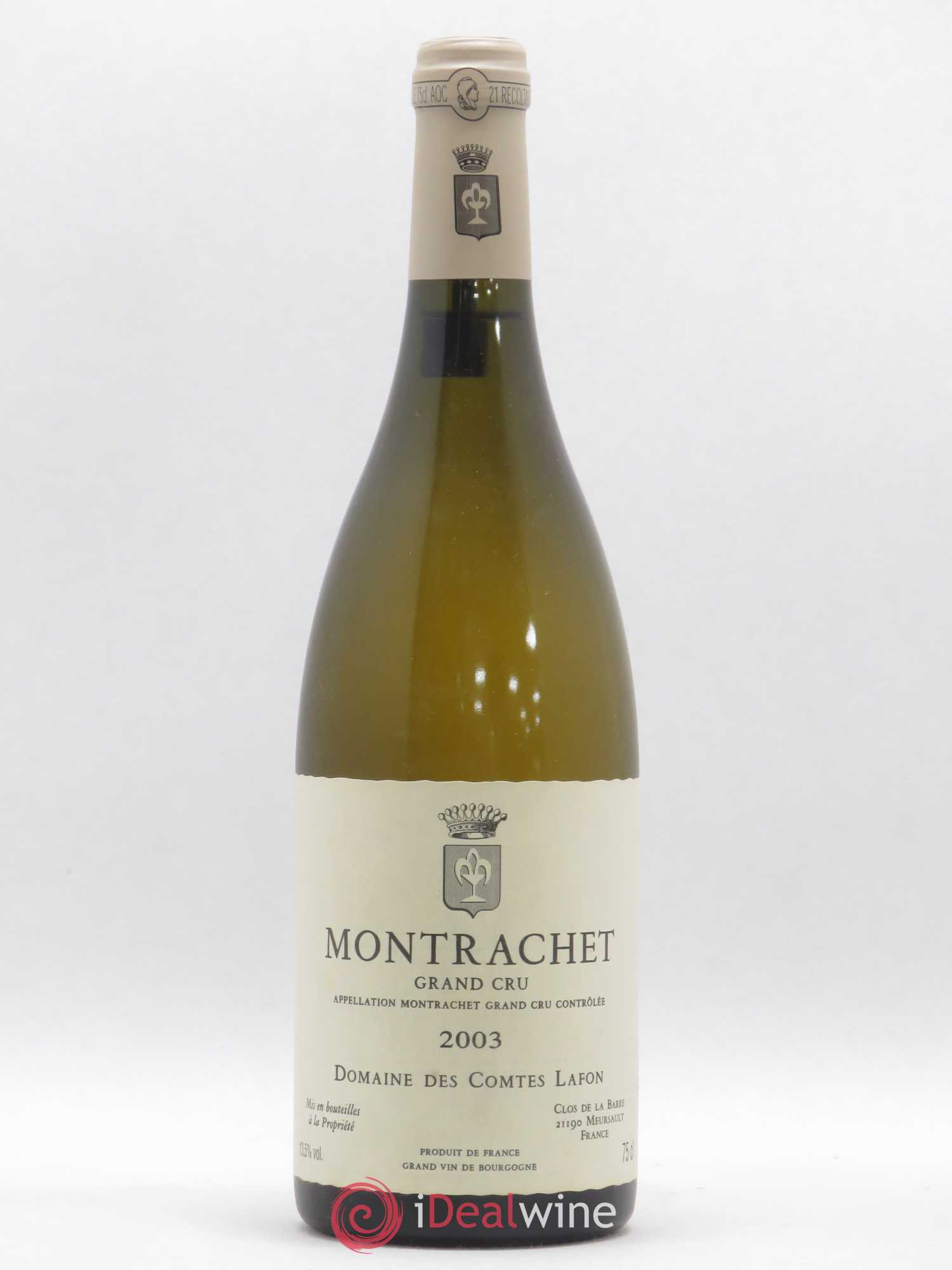 Montrachet Grand Cru Comtes Lafon (Domaine des) 2003 - Lot de 1 bouteille - 0