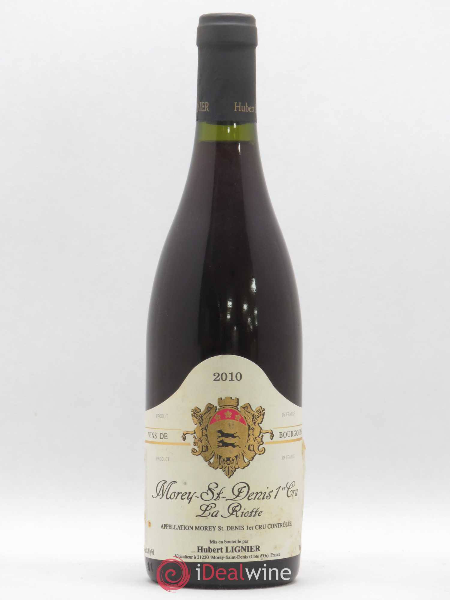 Morey-Saint-Denis 1er Cru La Riotte Hubert Lignier (Domaine) 2010 - Lot de 1 bouteille - 0