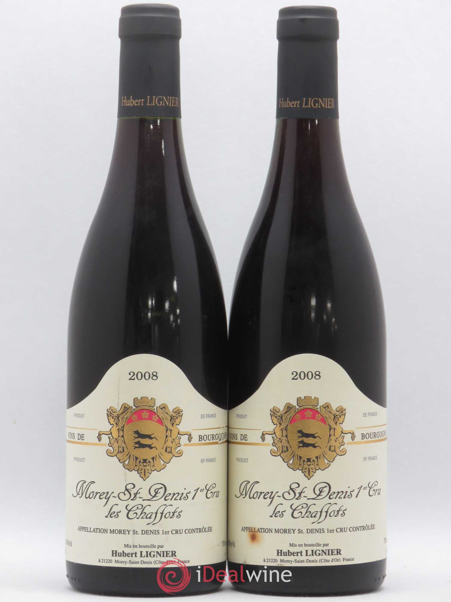 Morey-Saint-Denis 1er Cru Les Chaffots Hubert Lignier (Domaine) 2008 - Lot de 2 bouteilles - 0