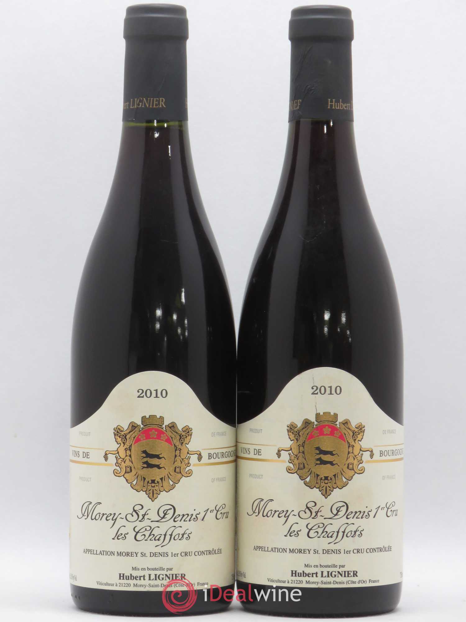 Morey-Saint-Denis 1er Cru Les Chaffots Hubert Lignier (Domaine) 2010 - Lot de 2 bouteilles - 0