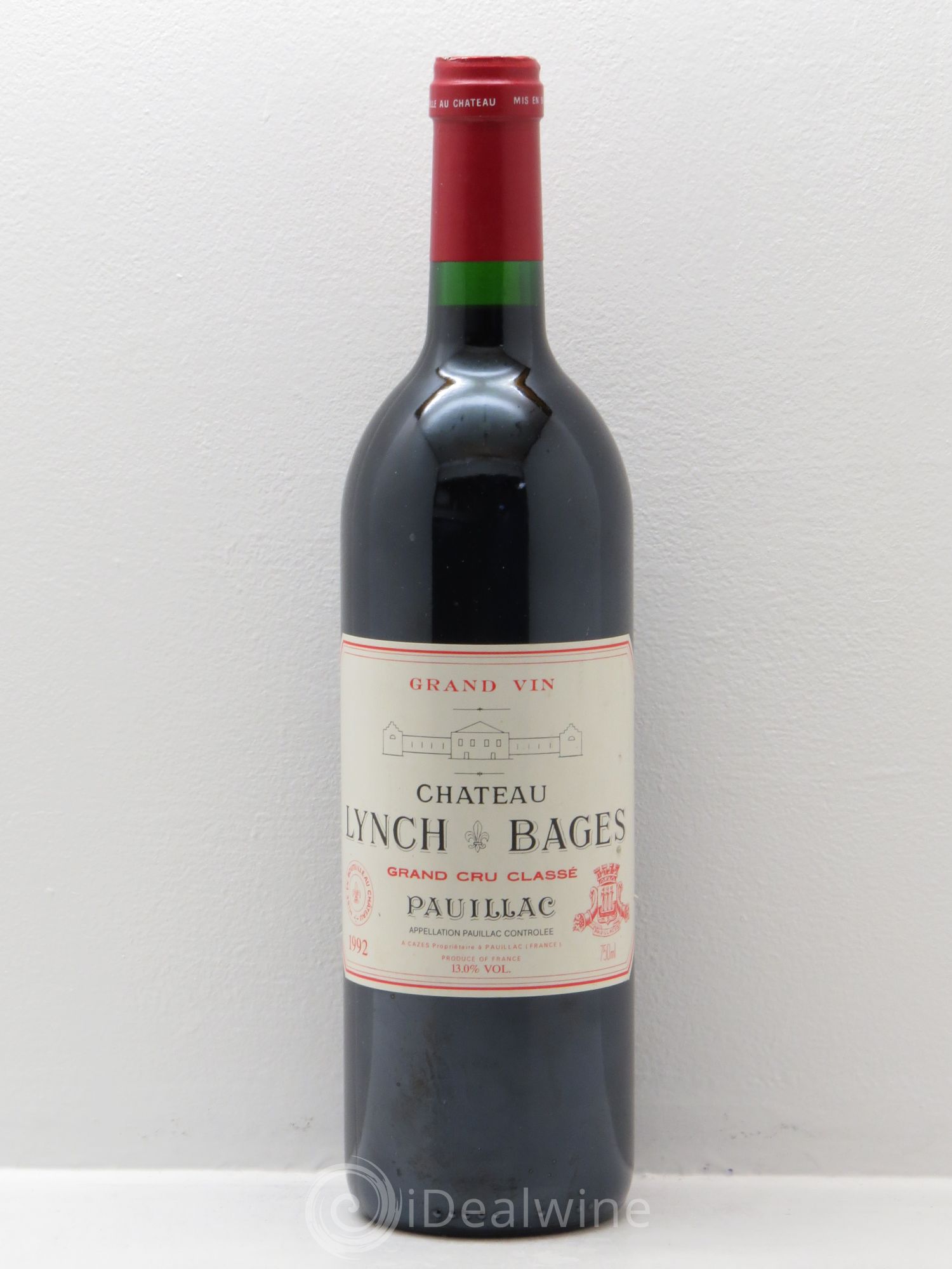 Château Lynch Bages 5ème Grand Cru Classé 1992 - Lot de 1 bouteille - 0