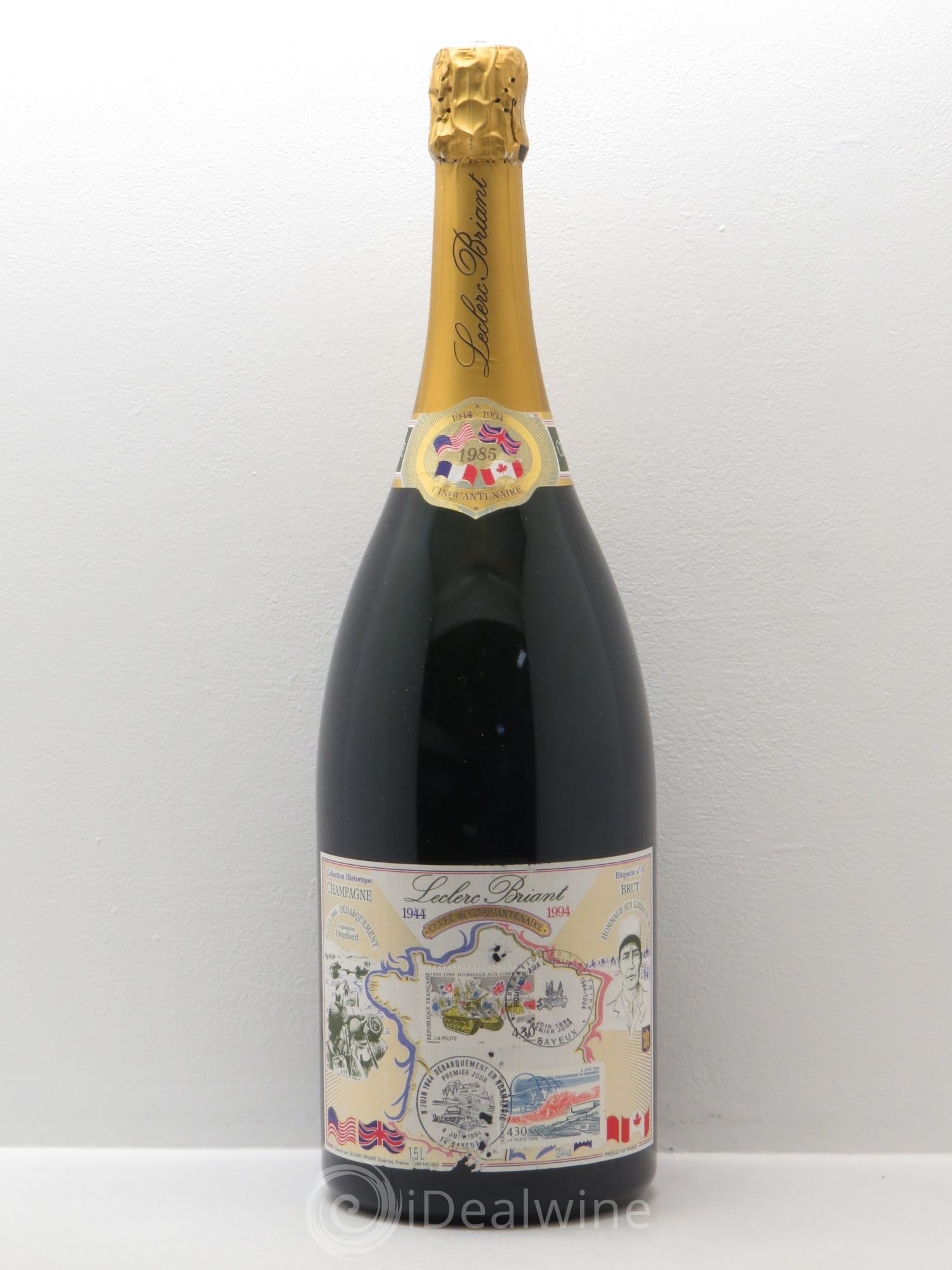 Champagne Leclerc Briant Cuvée du Cinquantenaire Débarquement de Normandie 1985 - Posten von 1 Magnum - 0