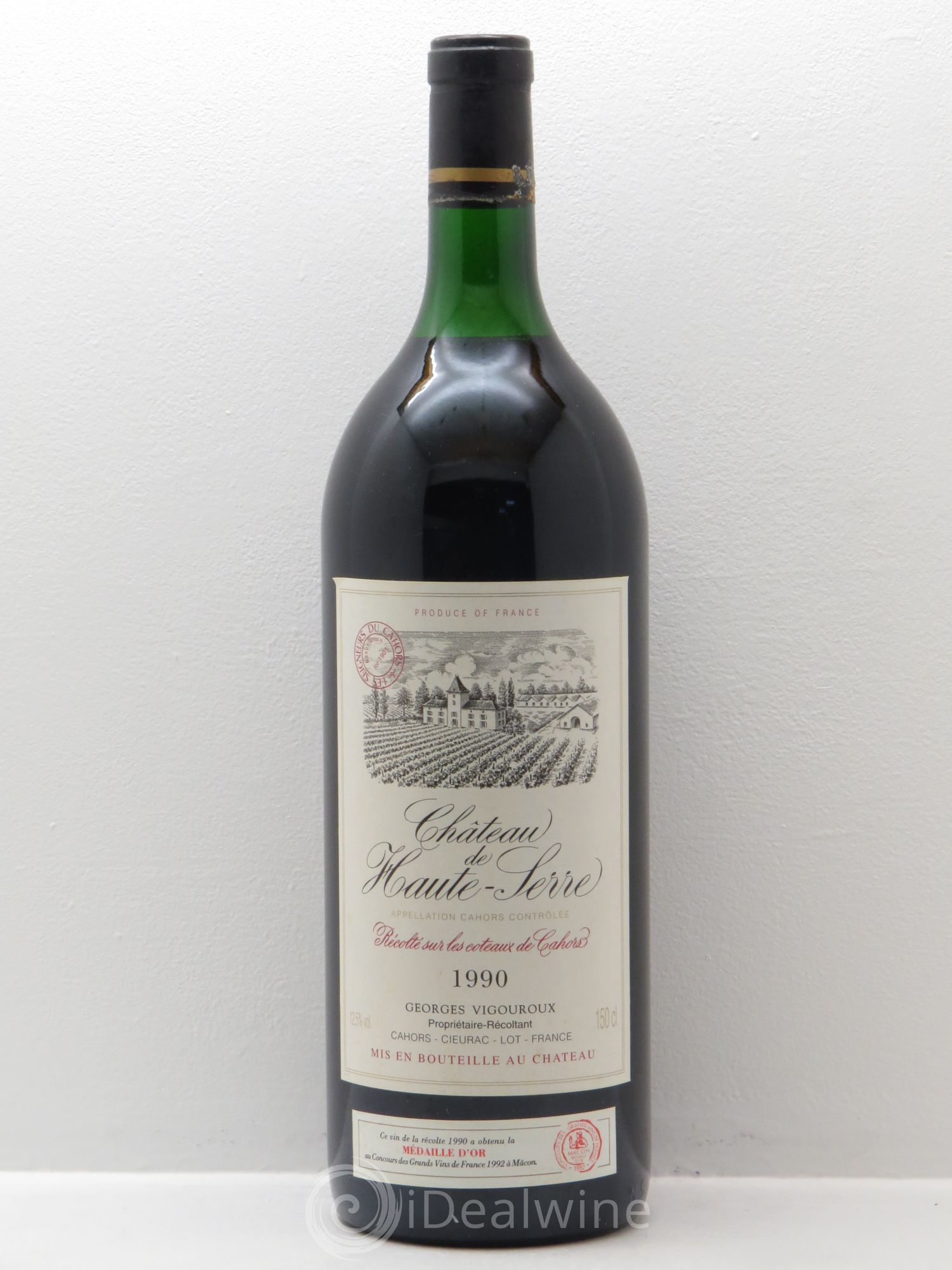 Cahors Château de Haute Serre 1990 - Lot de 1 magnum - 0