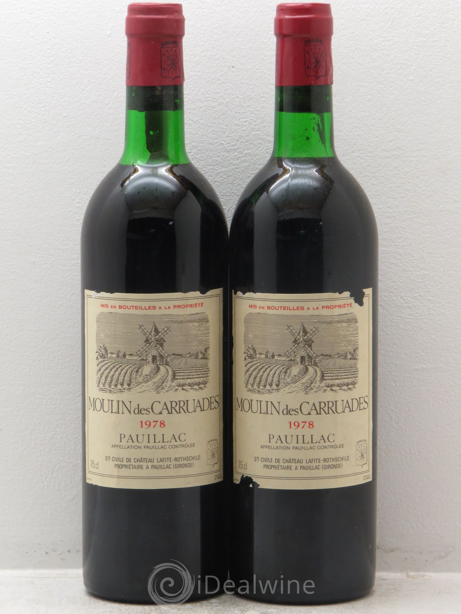 Moulin des Carruades Second Vin 1978 - Lot de 2 bouteilles - 0