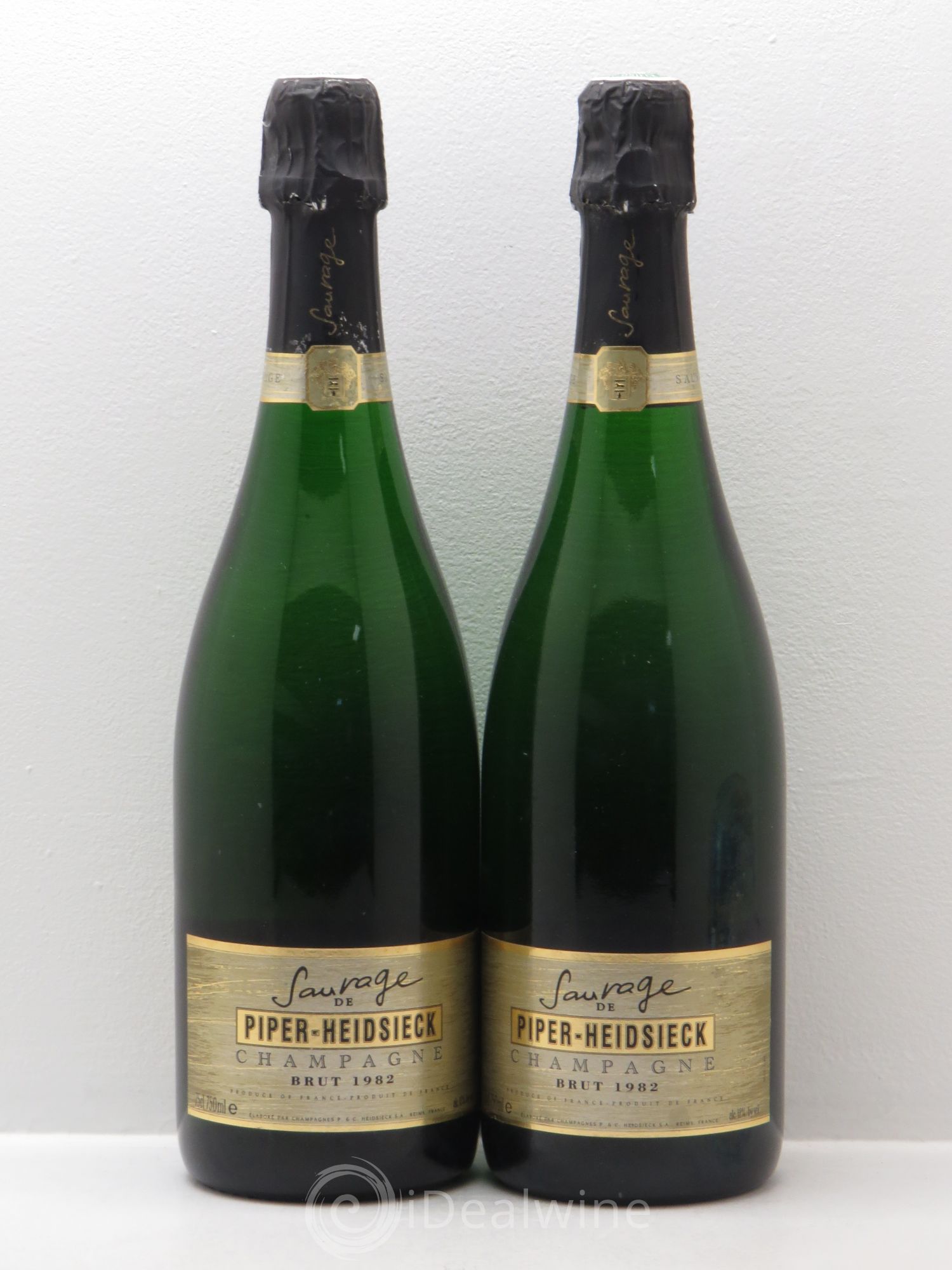 Champagne Piper Heidsieck Brut Sauvage 1982 - Posten von 2 Flaschen - 0
