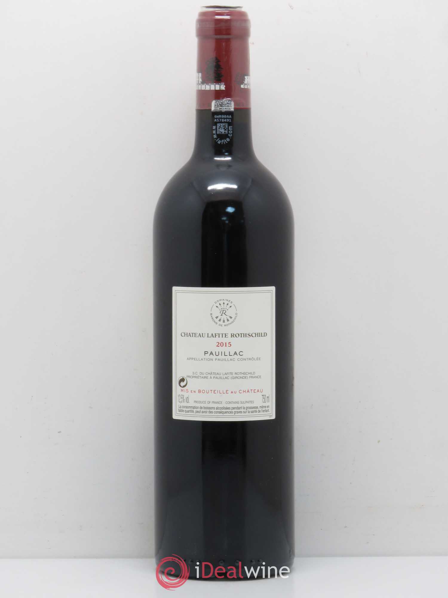 Château Lafite Rothschild 1er Grand Cru Classé 2015 - Lot de 1 bouteille - 1