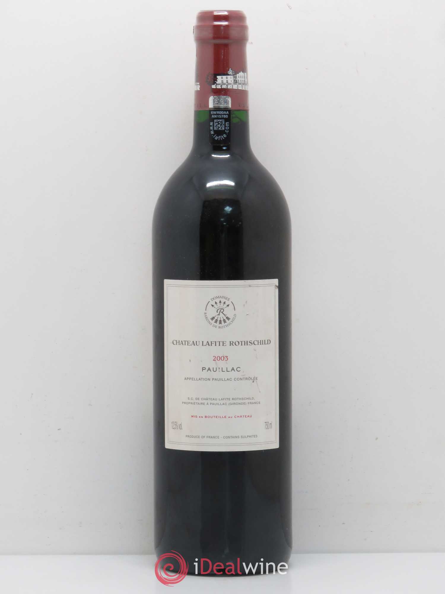 Château Lafite Rothschild 1er Grand Cru Classé 2003 - Lot de 1 bouteille - 1