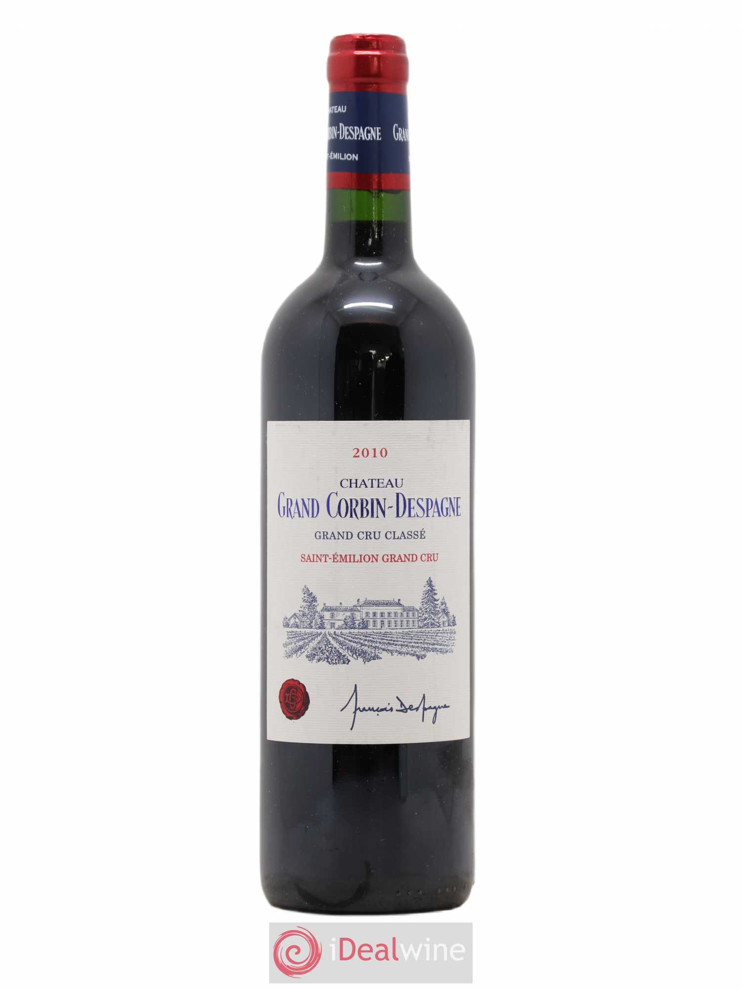 Château Grand Corbin Despagne Grand Cru Classé 2010 - Lot de 1 bouteille - 0