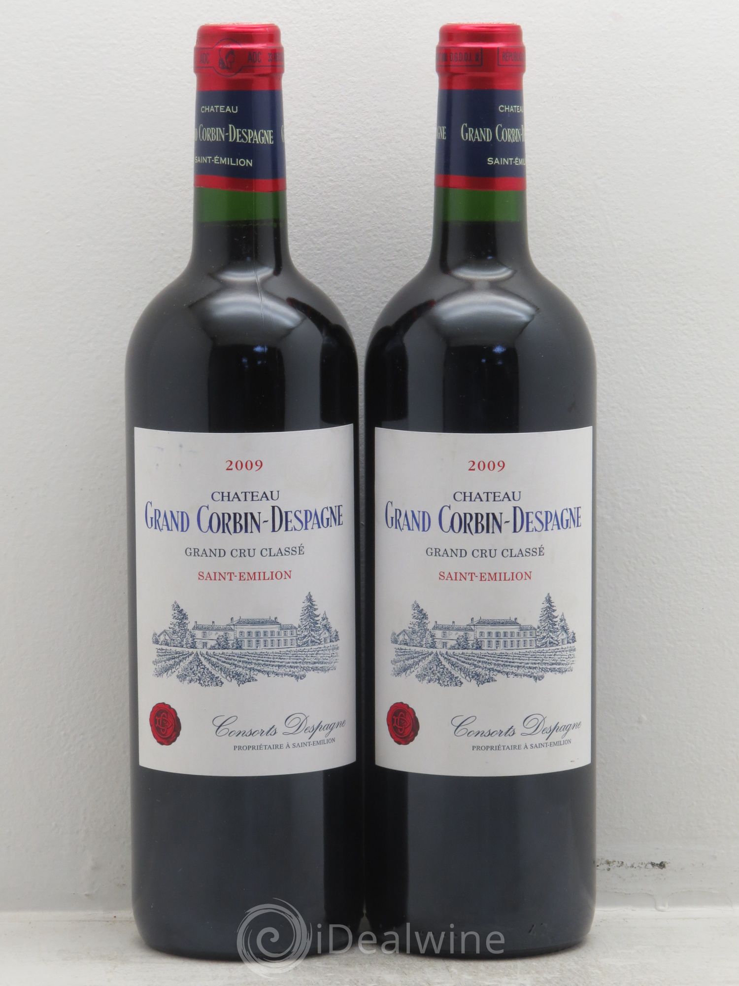 Château Grand Corbin Despagne Grand Cru Classé 2009 - Lot de 2 bouteilles - 0