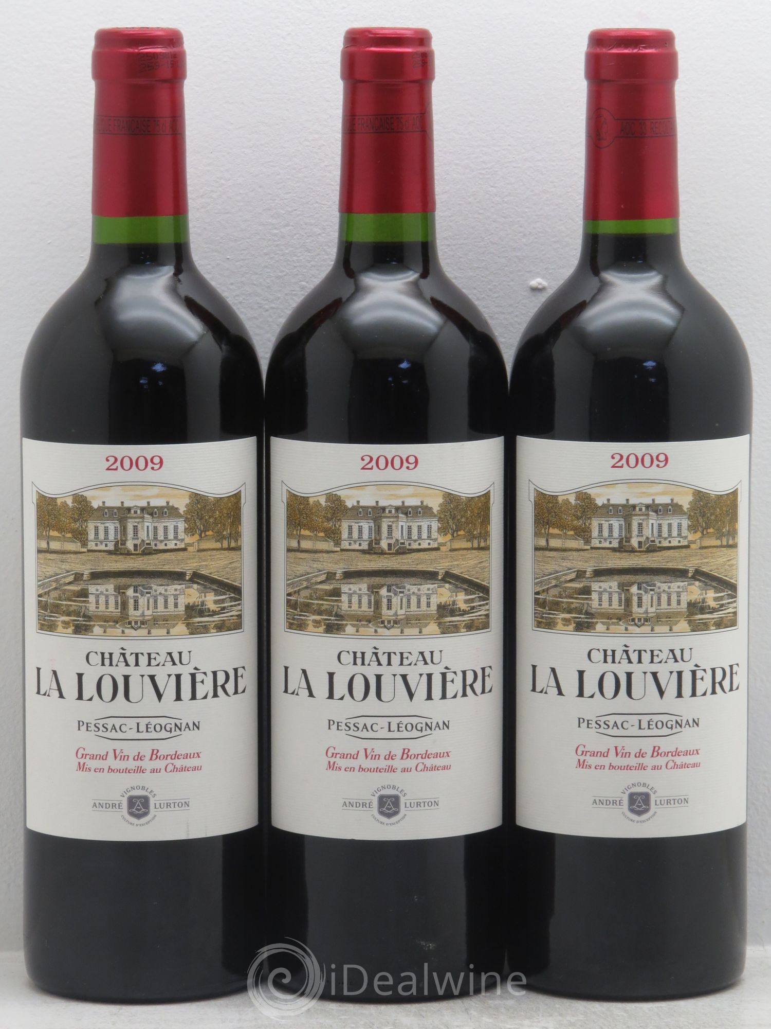 Château la Louvière 2009 - Lot de 3 bouteilles - 0