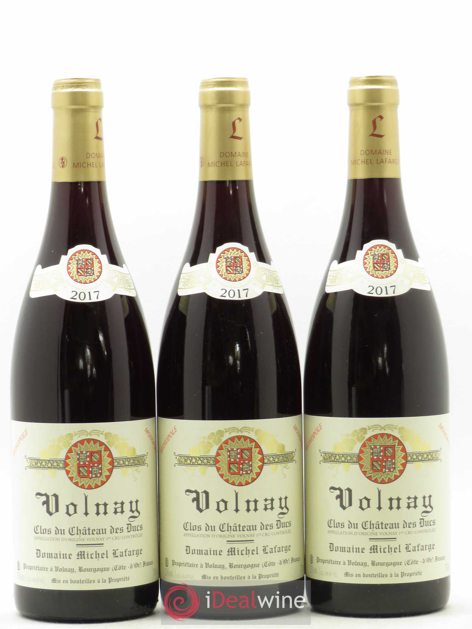 Volnay 1er Cru Clos du Château des Ducs Lafarge (Domaine) 2017 - Lot de 3 bouteilles - 0