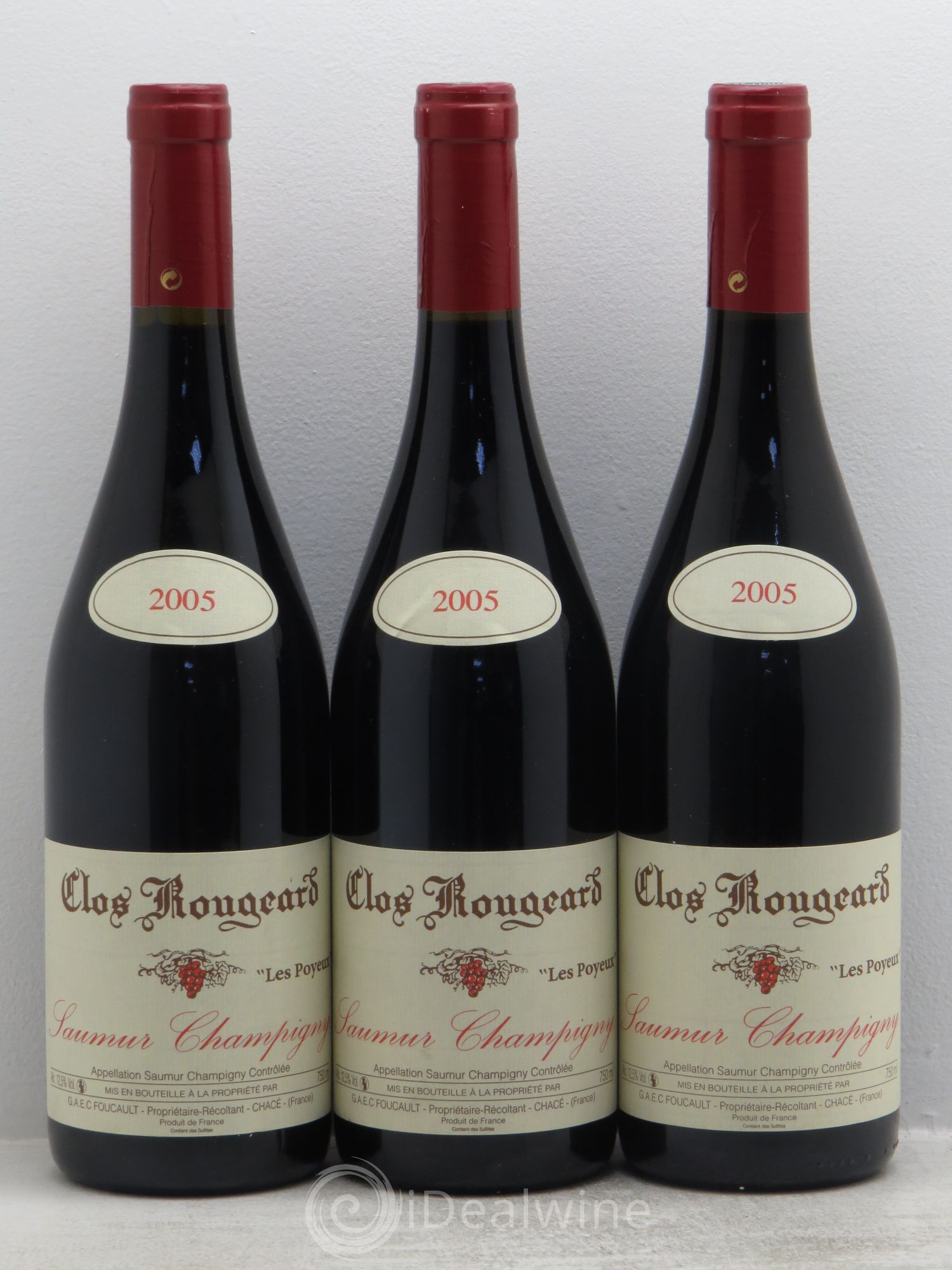 Saumur-Champigny Les Poyeux Clos Rougeard 2005 - Lot de 3 bouteilles - 0