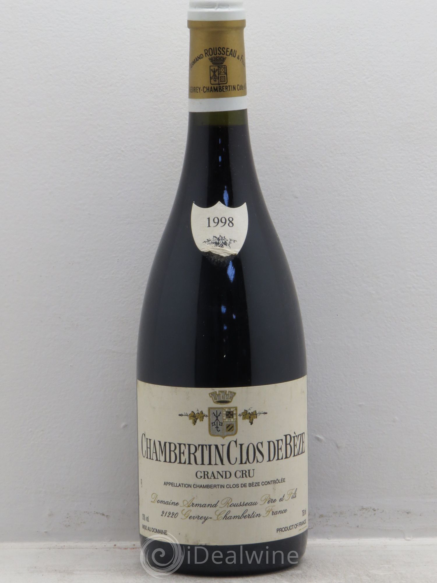 Chambertin Clos de Bèze Grand Cru Armand Rousseau (Domaine) 1998 - Lot de 1 bouteille - 0