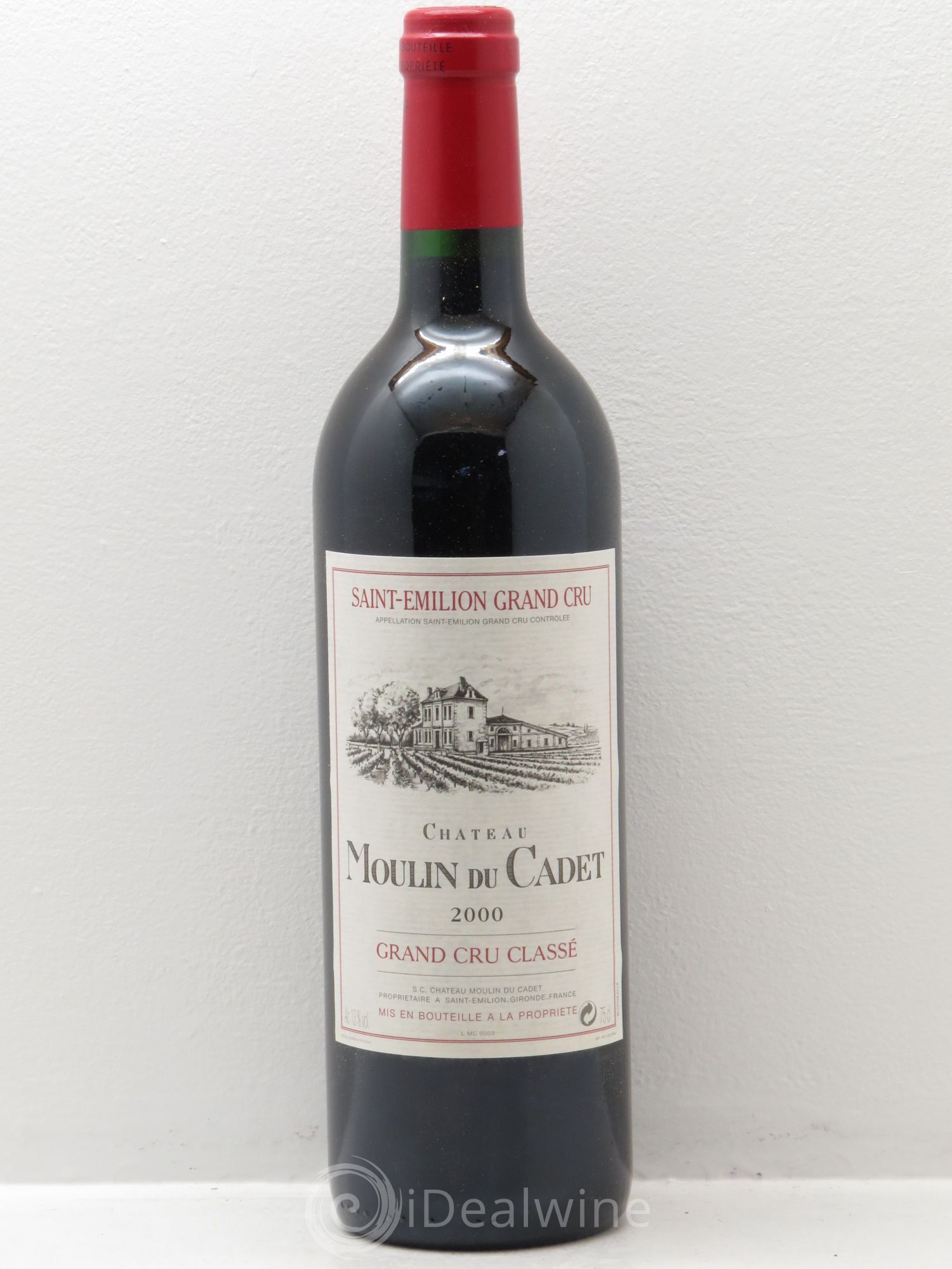 Château Moulin du Cadet Grand Cru Classé 2000 - Lot de 12 bouteilles - 0