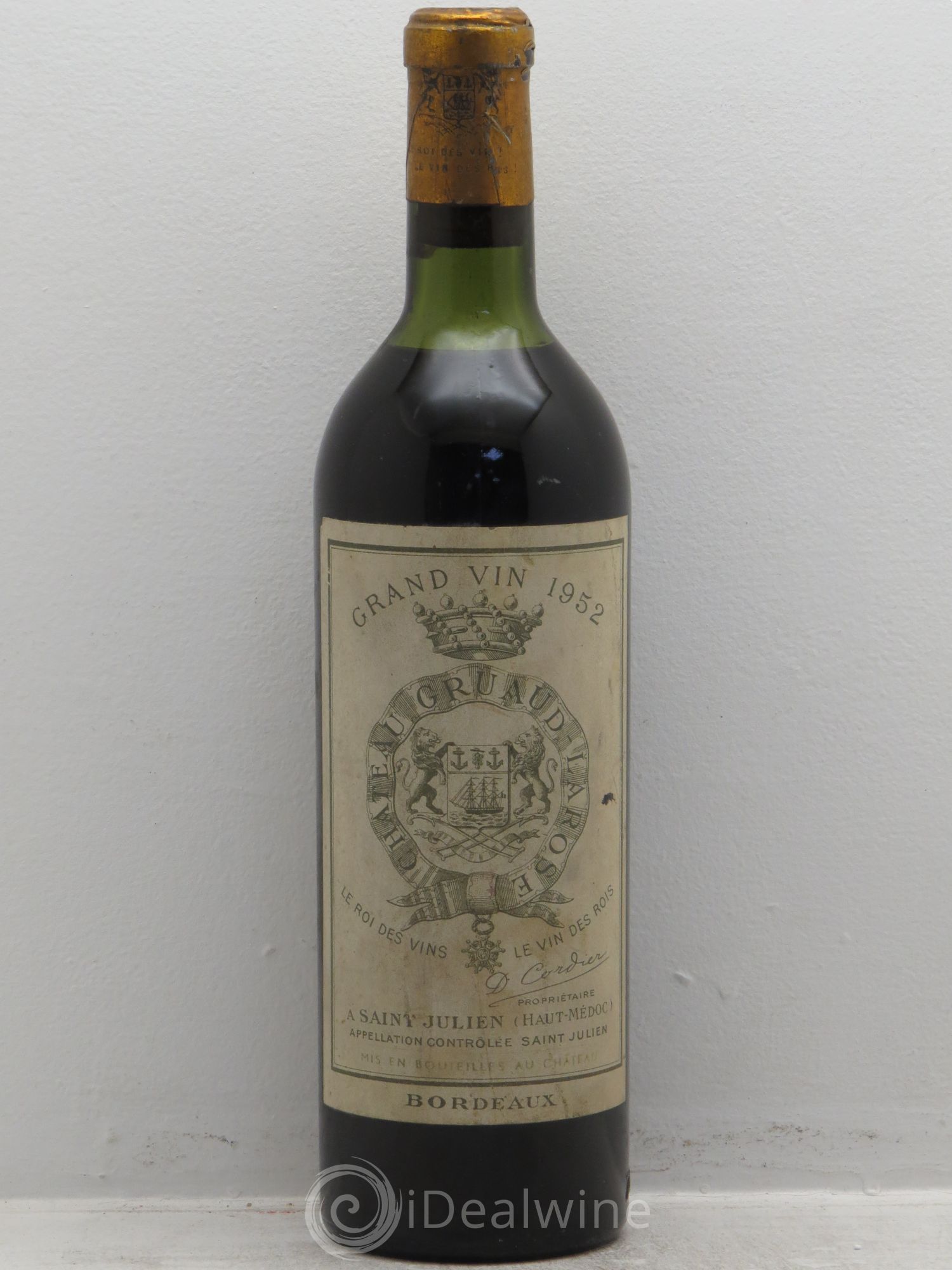 Château Gruaud Larose 2ème Grand Cru Classé 1952 - Lot de 1 bouteille - 0