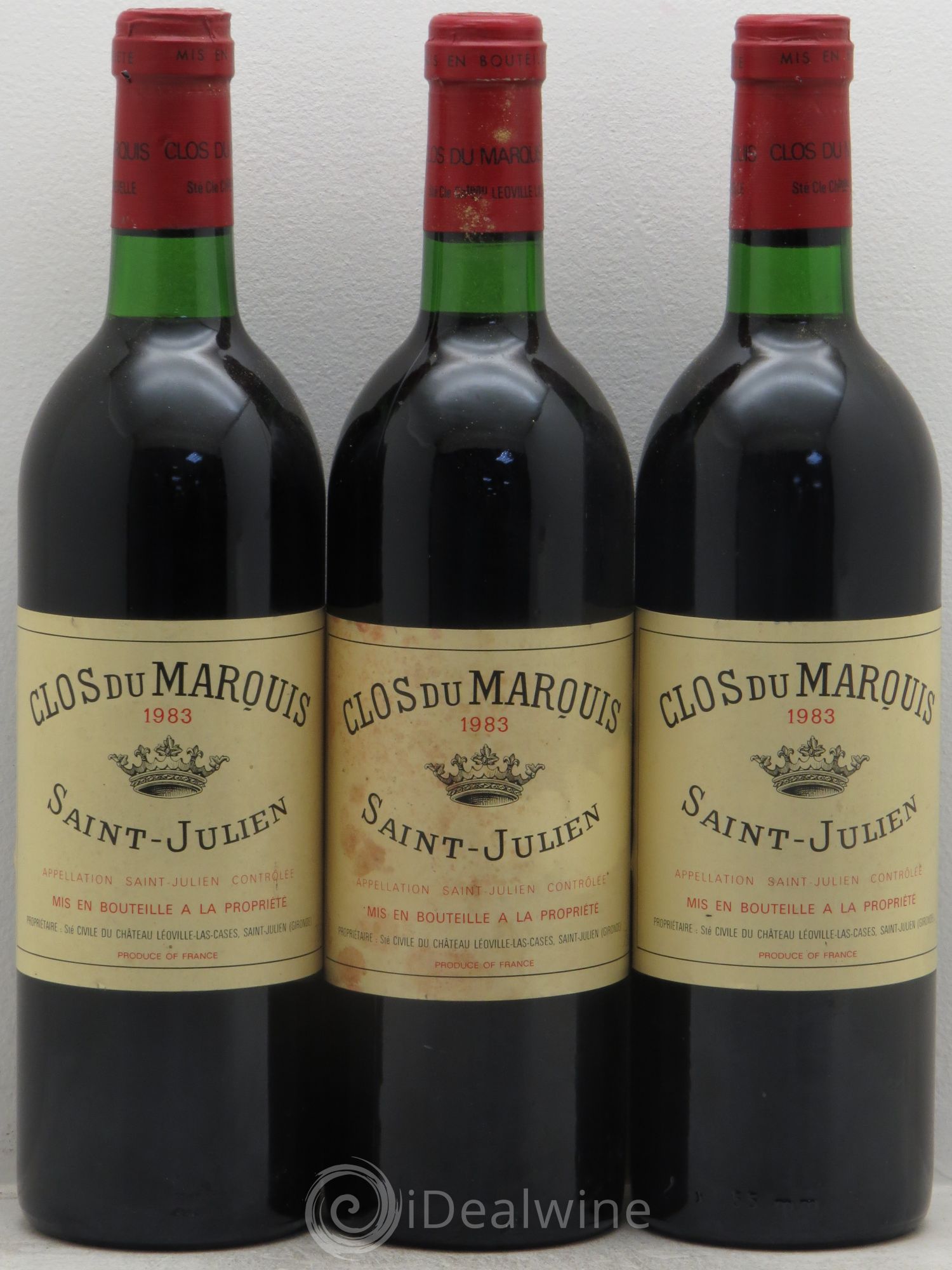 Clos du Marquis 1983 - Lot de 3 bouteilles - 0