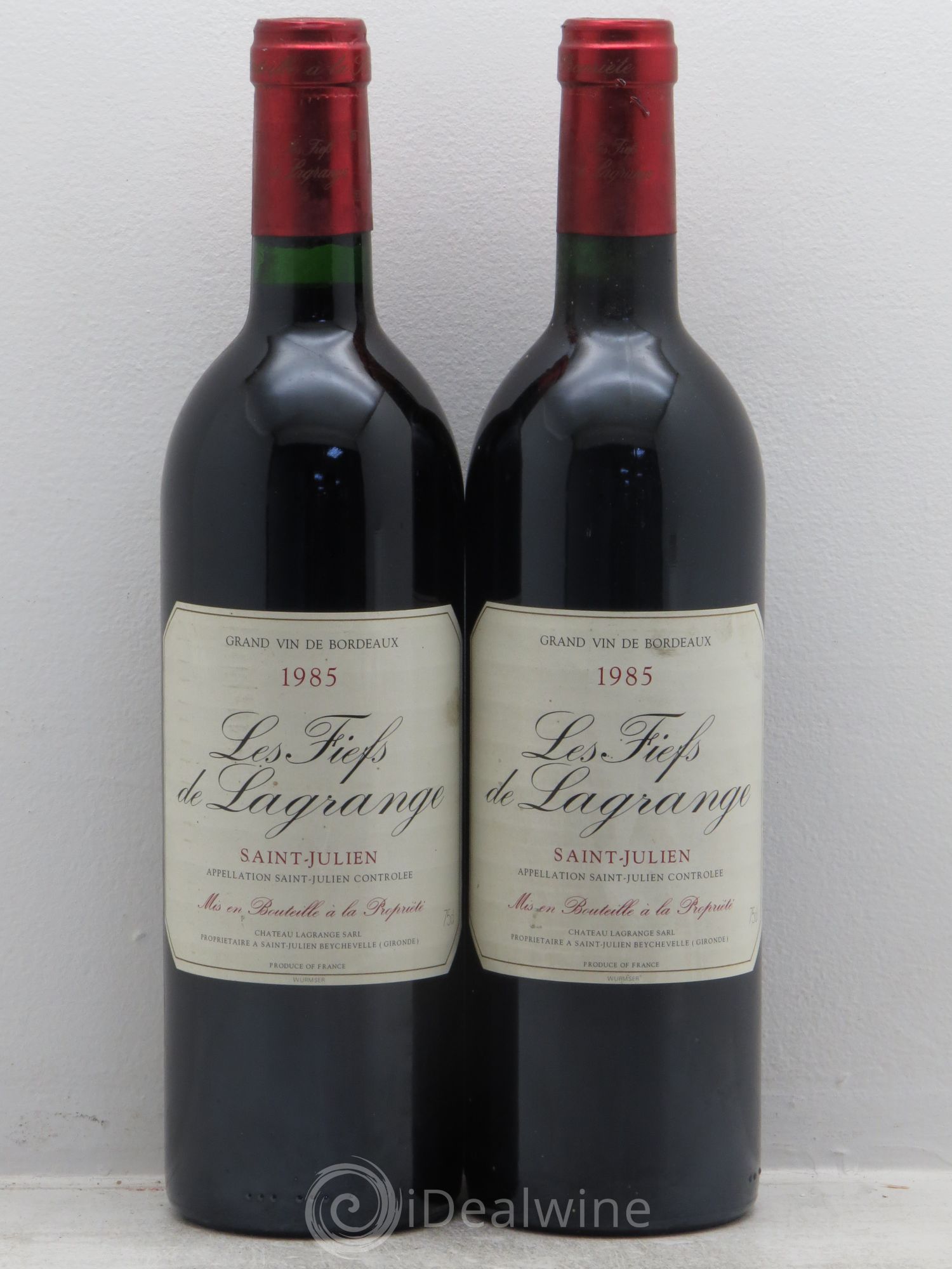 Les Fiefs de Lagrange Second Vin 1985 - Lot de 2 bouteilles - 0