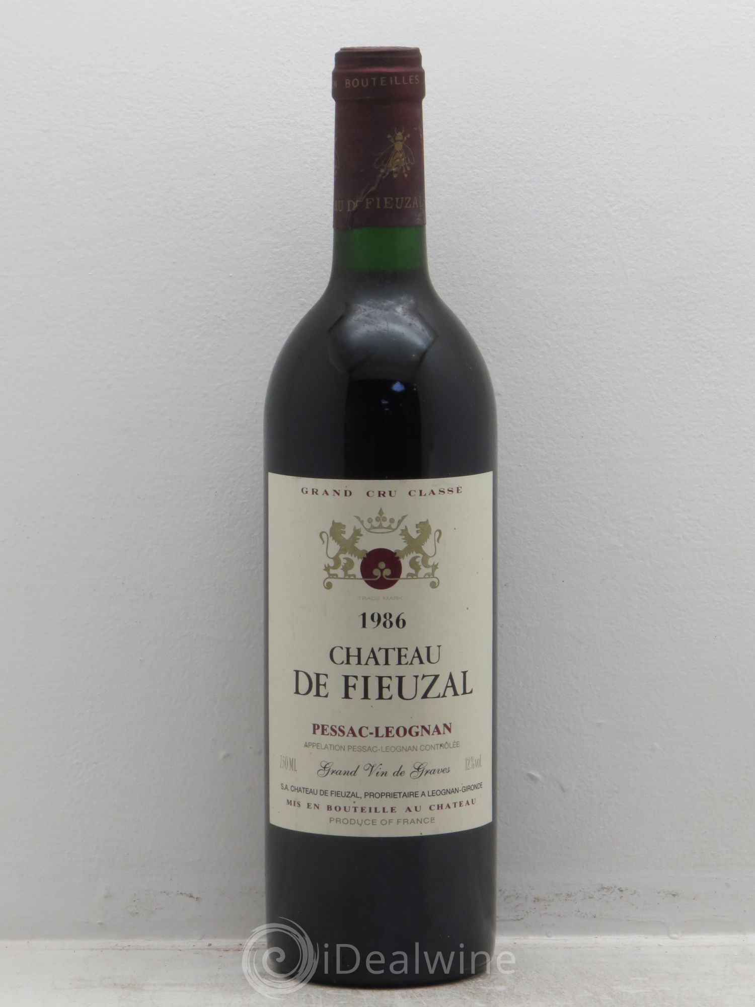 Château de Fieuzal Cru Classé de Graves 1986 - Lot de 1 bouteille - 0