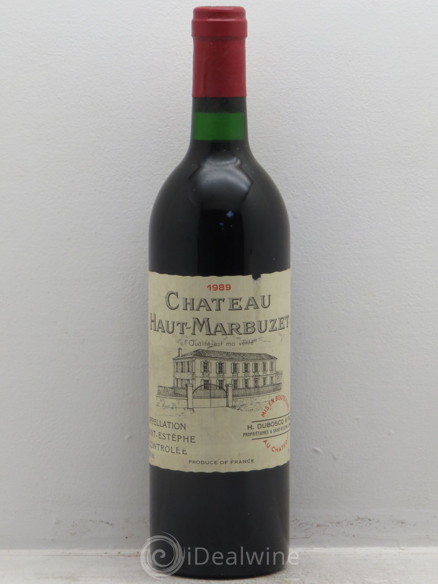 Château Haut Marbuzet 1989 - Lot de 1 bouteille - 0