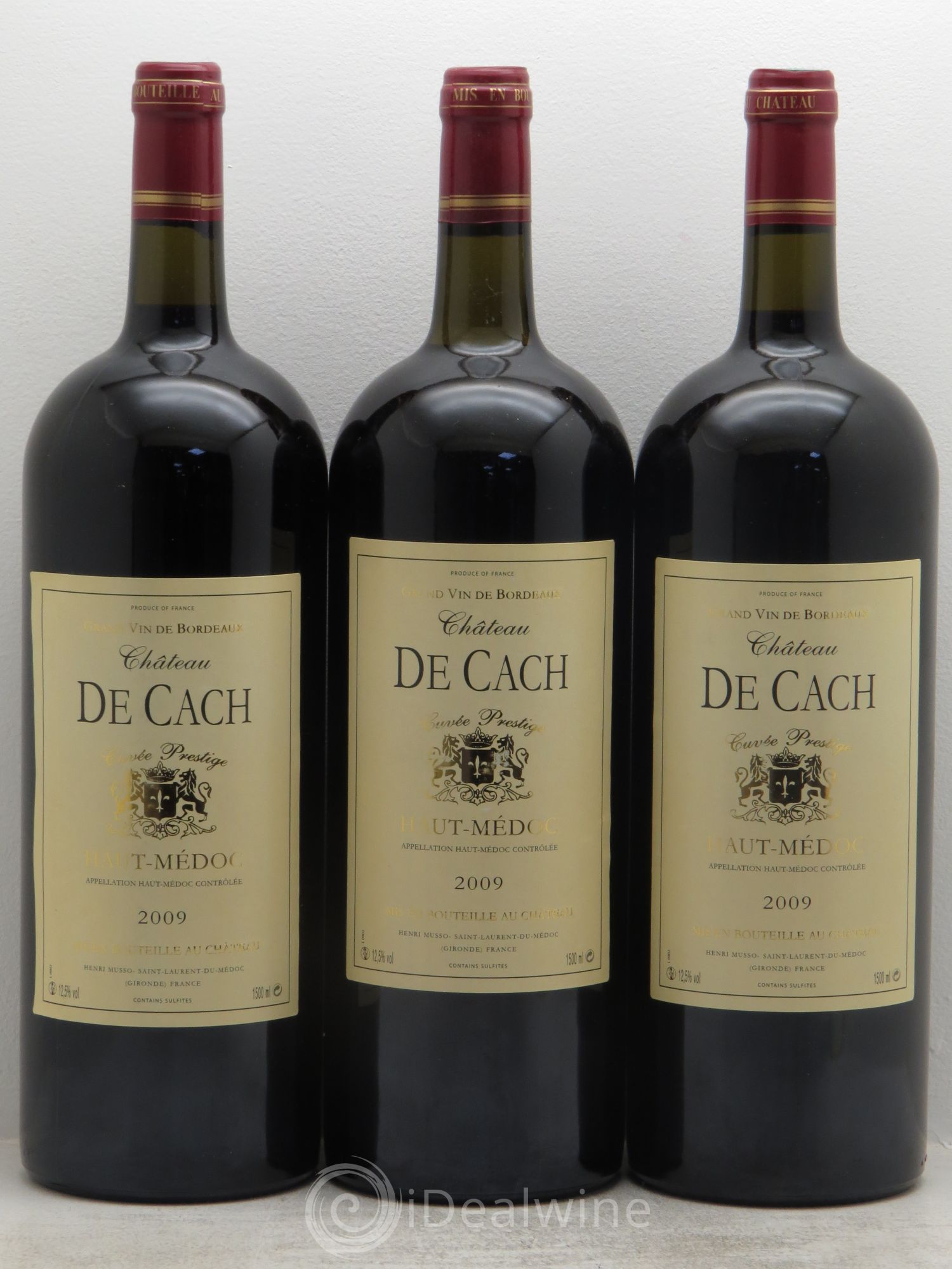 Haut Médoc Château de Cash - Prestige 2009 - Posten von 3 Magnum - 0