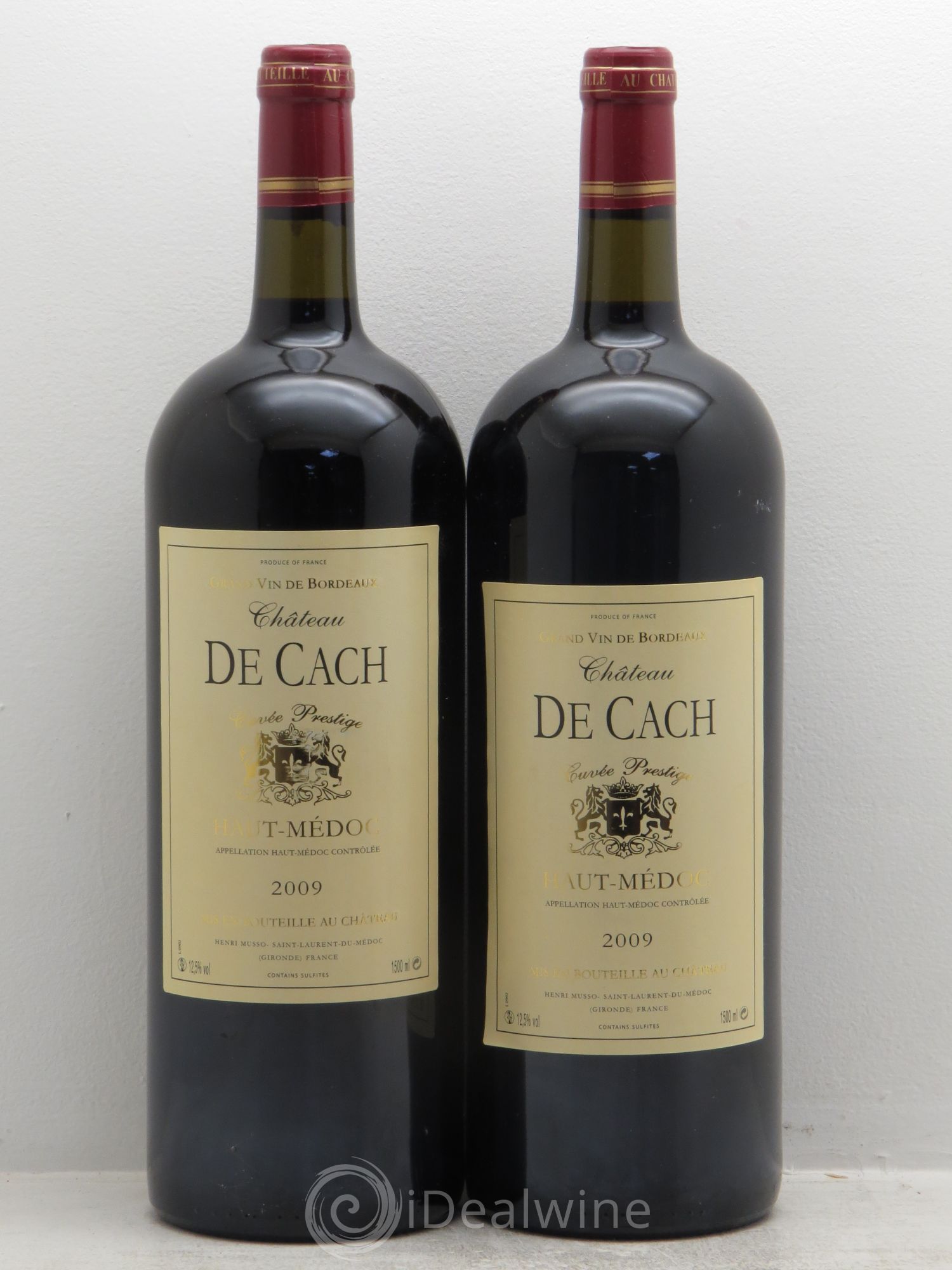 Haut Médoc Château de Cash - Prestige 2009 - Posten von 2 Magnum - 0