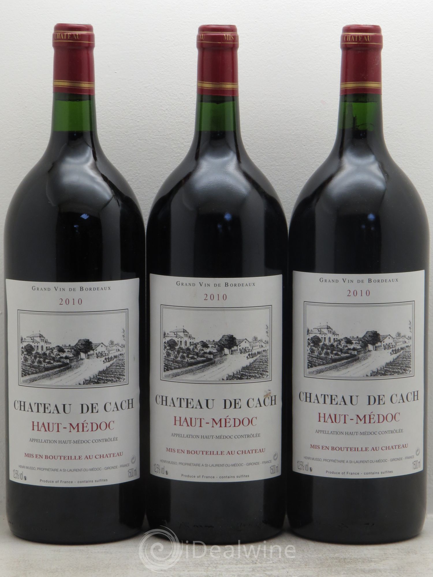 Haut Médoc Château de Cash 2010 - Posten von 3 Magnum - 0