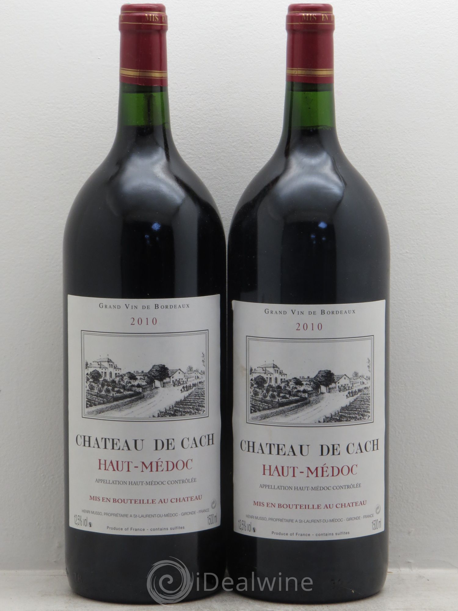 Haut Médoc Château de Cash 2010 - Posten von 2 Magnum - 0