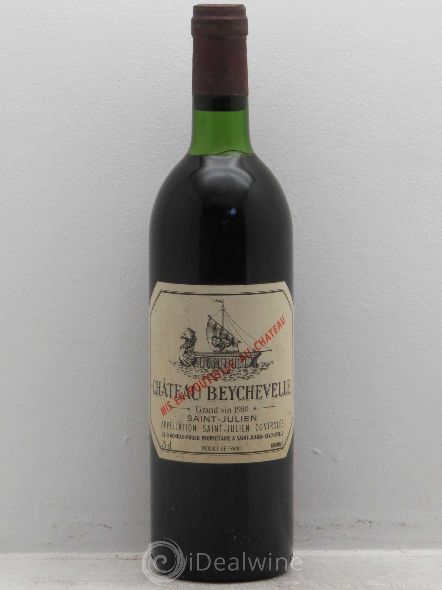 Château Beychevelle 4ème Grand Cru Classé 1980 - Lot de 1 bouteille - 0