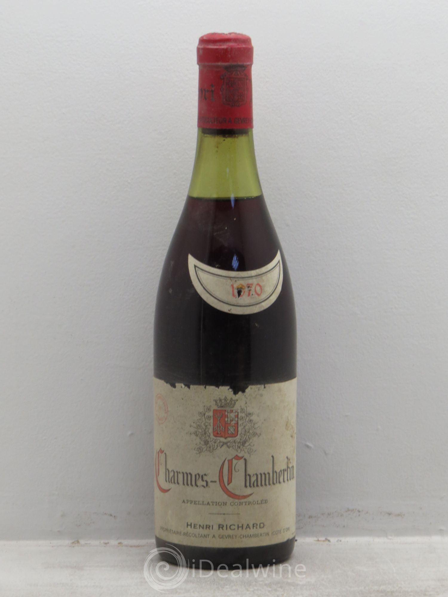 Charmes-Chambertin Grand Cru Domaine Henri Richard 1970 - Posten von 6 Flaschen - 0